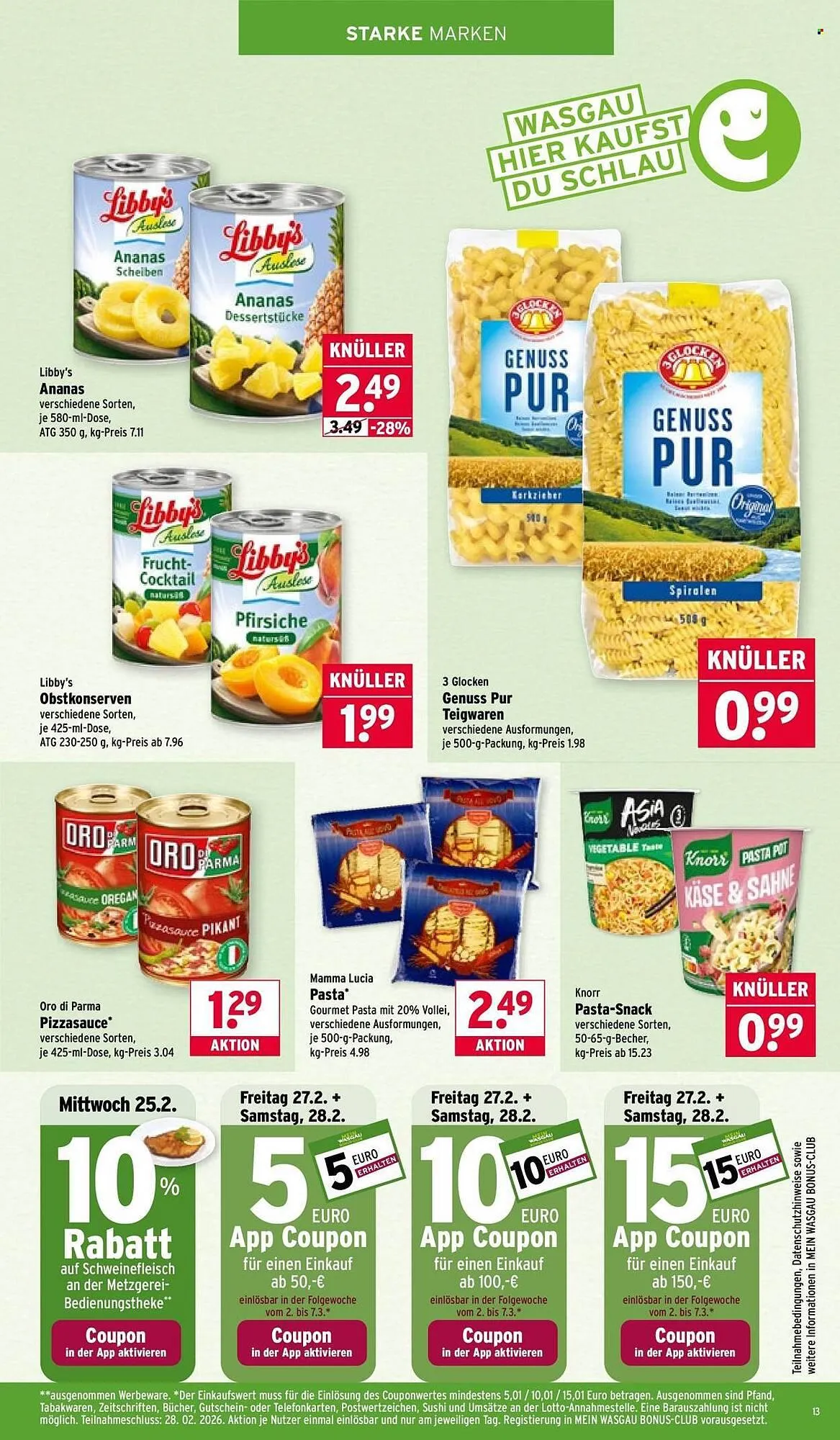 Wasgau Prospekt von 23. Februar bis 28. Februar 2026 - Prospekt seite 13