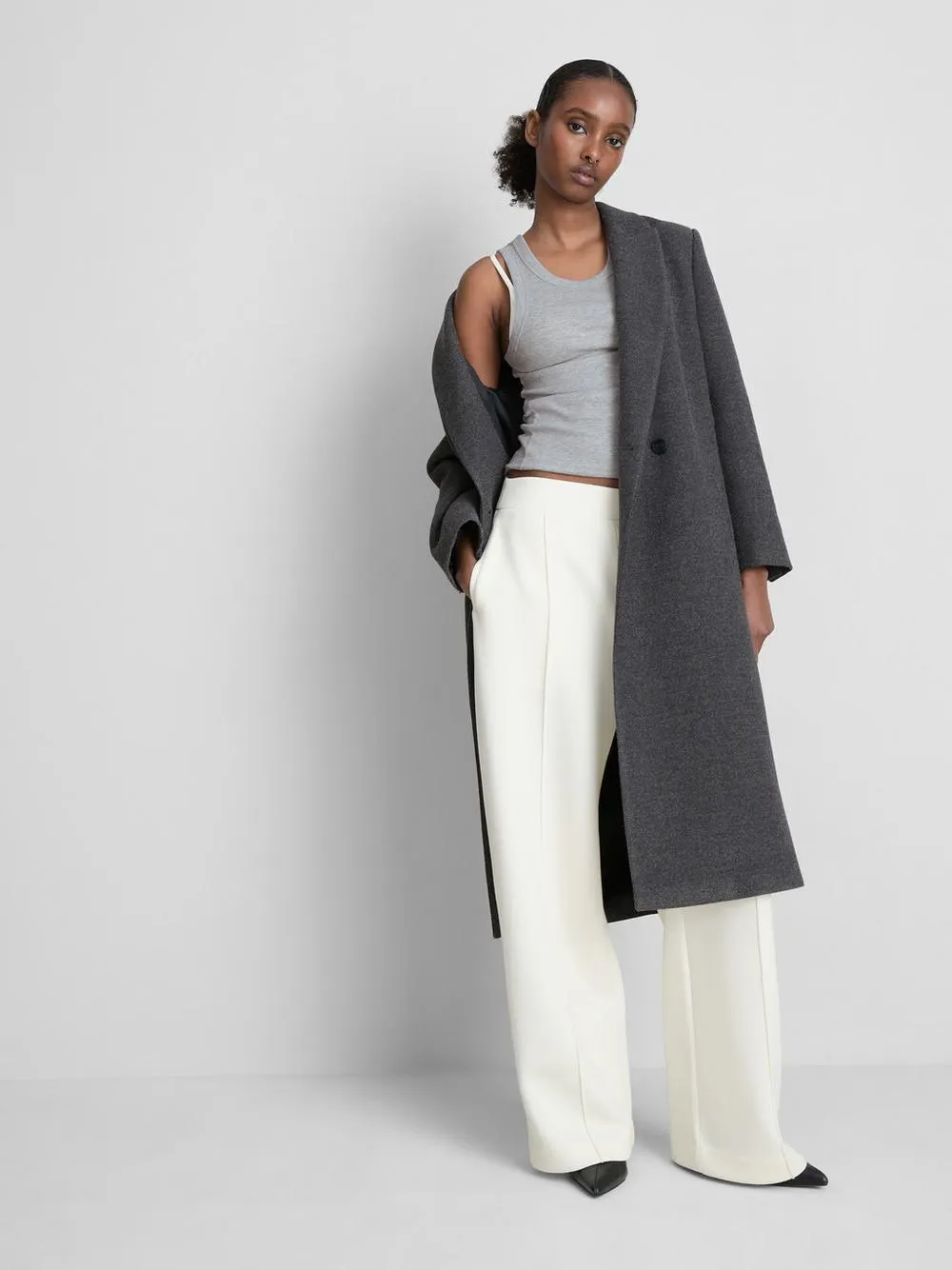 Geripptes Tanktop mit hohem Baumwollanteil