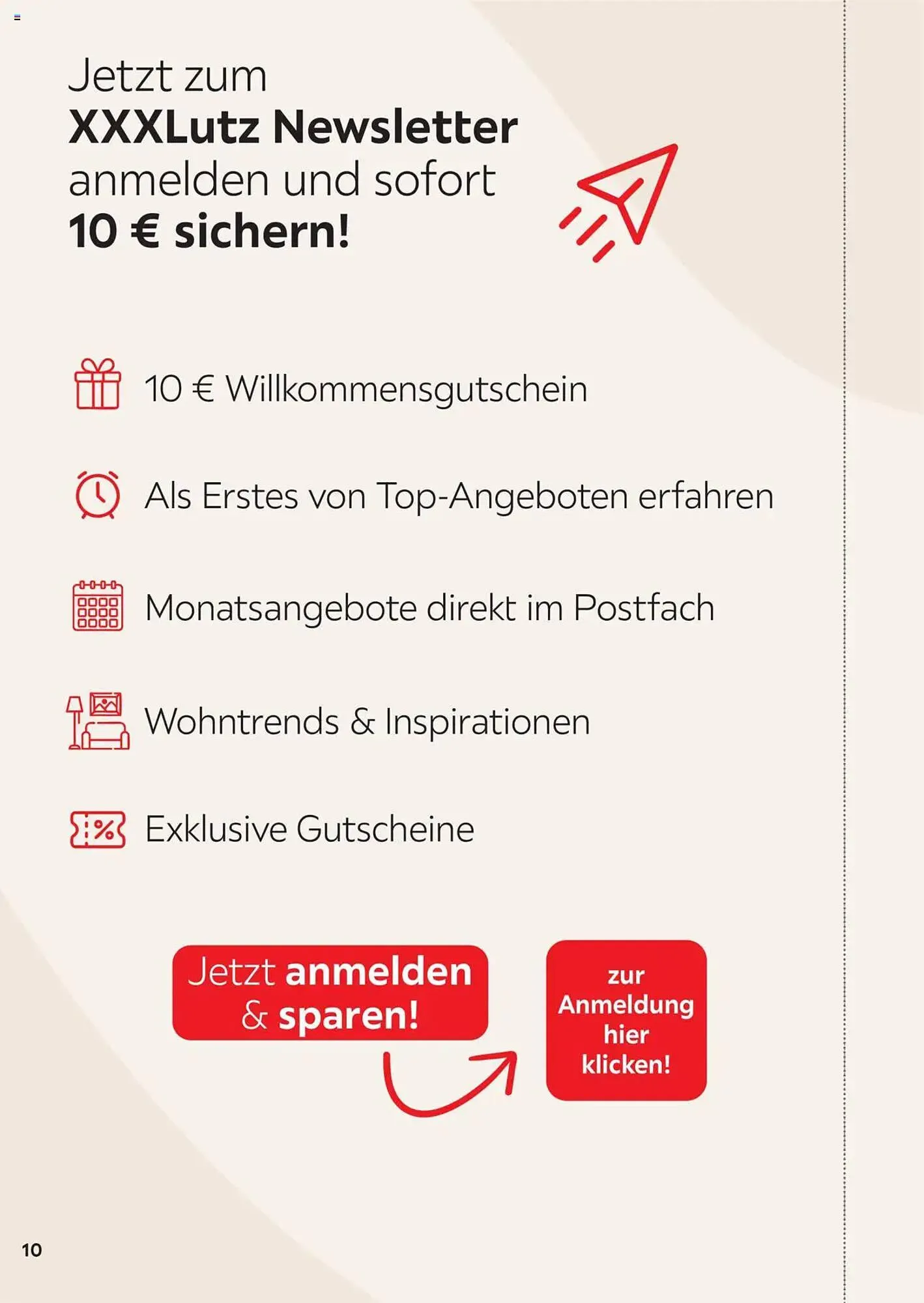 XXXLutz Prospekt von 1. August bis 31. Januar 2026 - Prospekt seite 10
