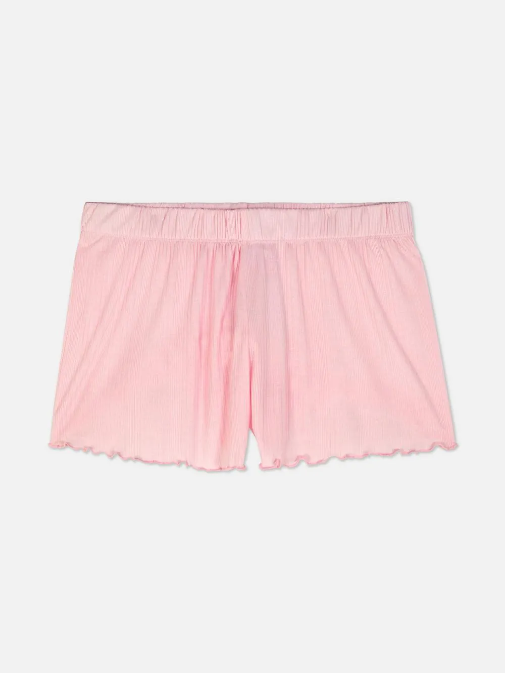 Schlafanzugshorts aus Jersey mit gekräuseltem Saum