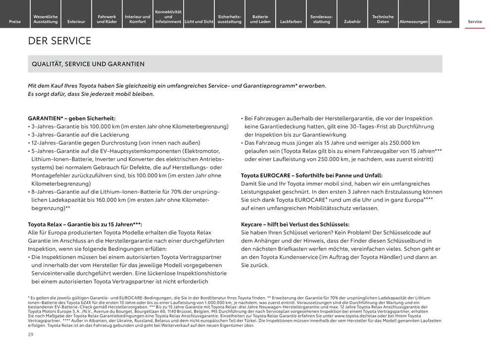Toyota bZ4x von 11. Mai bis 11. Mai 2025 - Prospekt seite 29