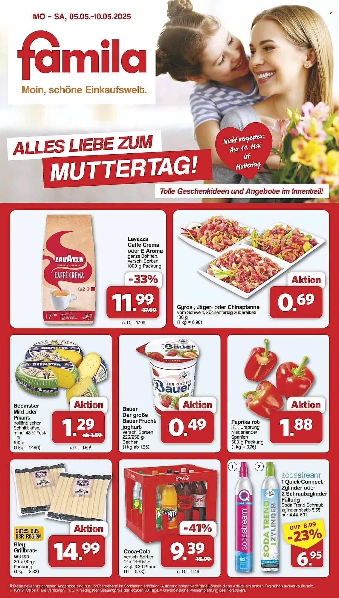 Famila Nord Ost Prospekt von 5. Mai bis 10. Mai 2025 - Prospekt seite 1