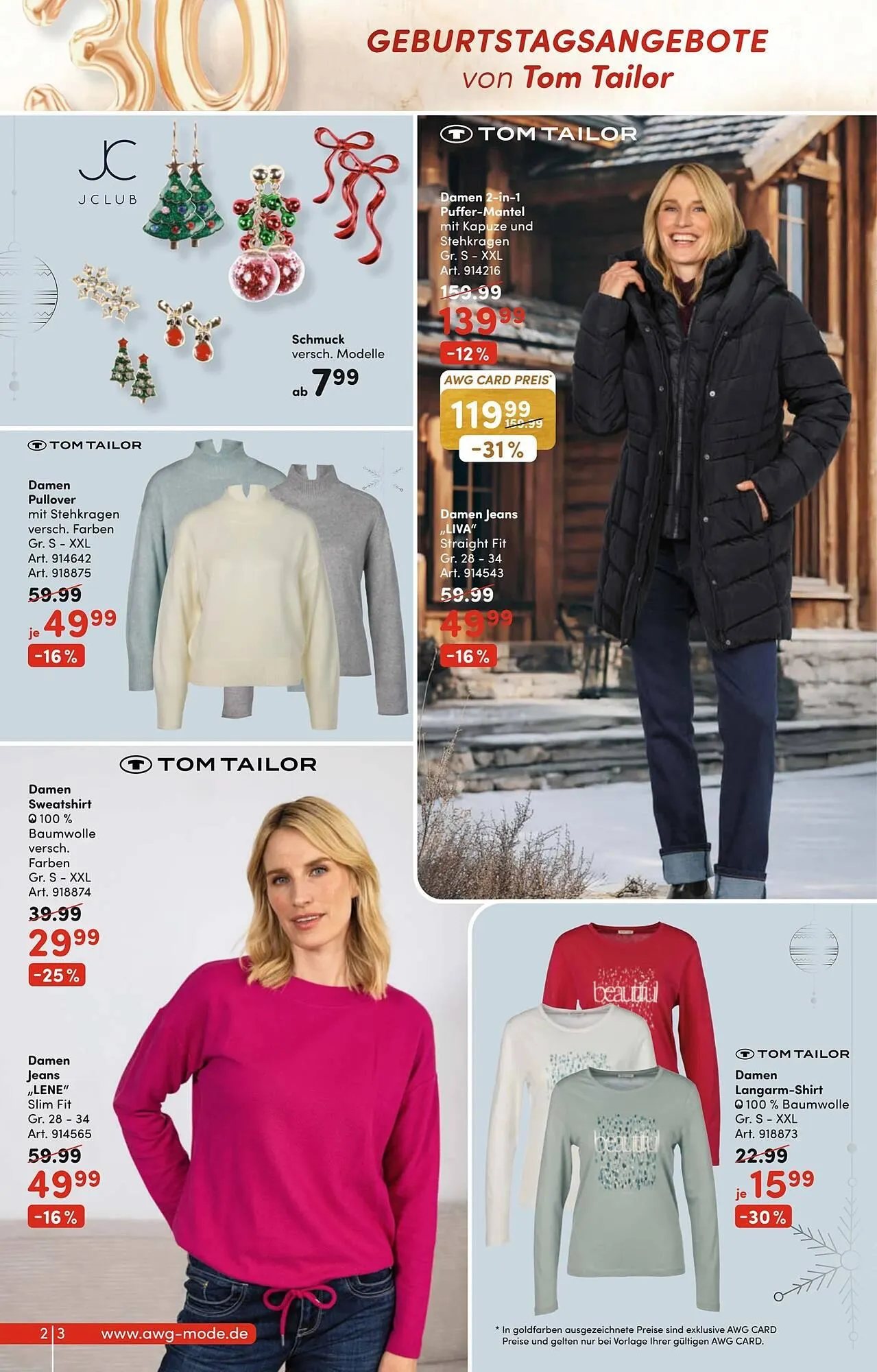 AWG Mode Prospekt von 29. November bis 14. Dezember 2025 - Prospekt seite 2