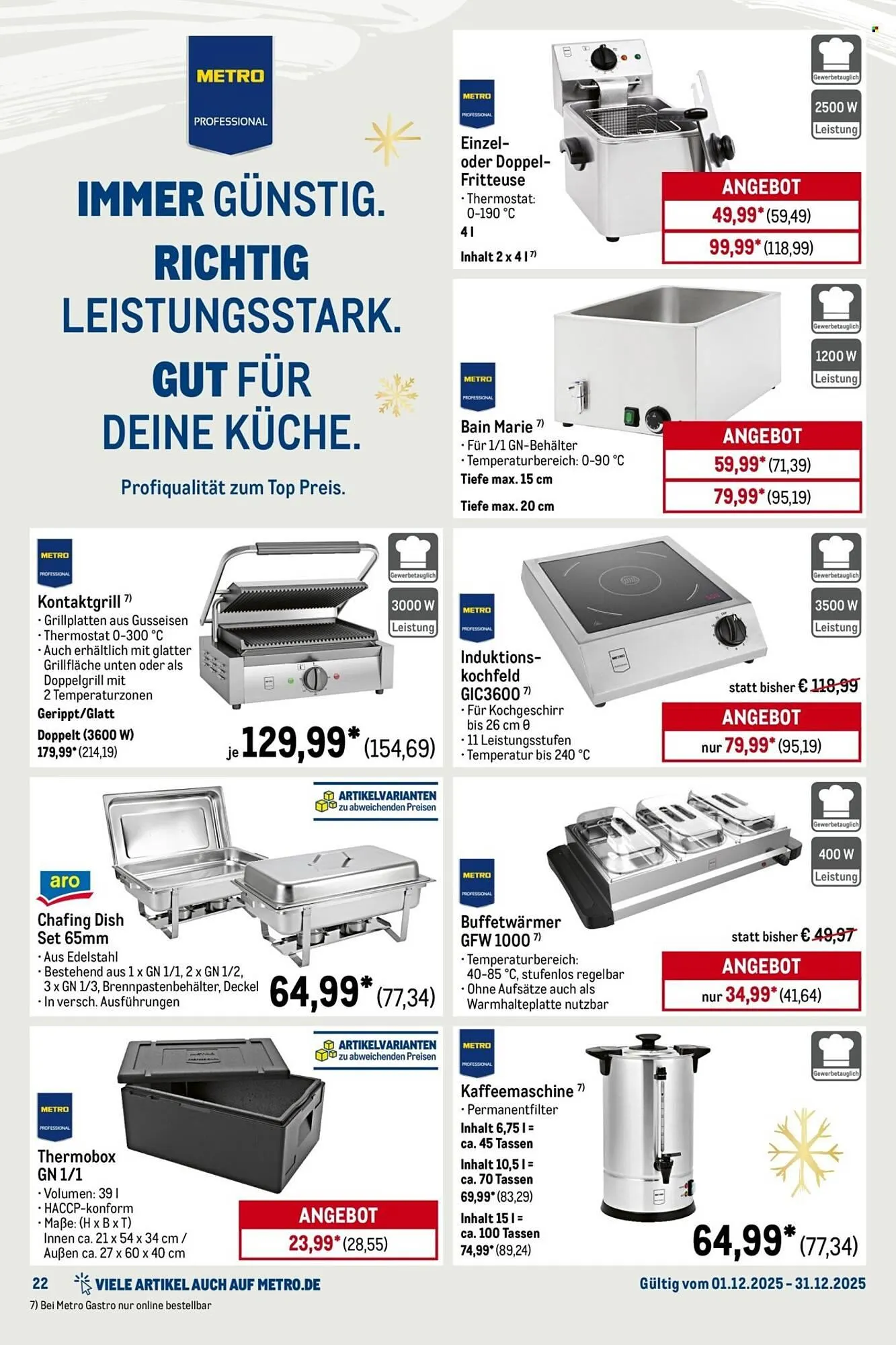 METRO Prospekt von 1. Dezember bis 31. Dezember 2025 - Prospekt seite 22