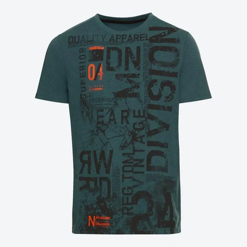 Herren-T-Shirt mit Brustdruck