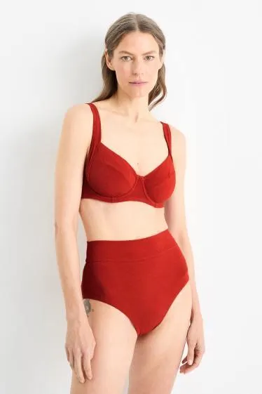 Underwire bikini top - LYCRA® XTRA LIFE™ - textured