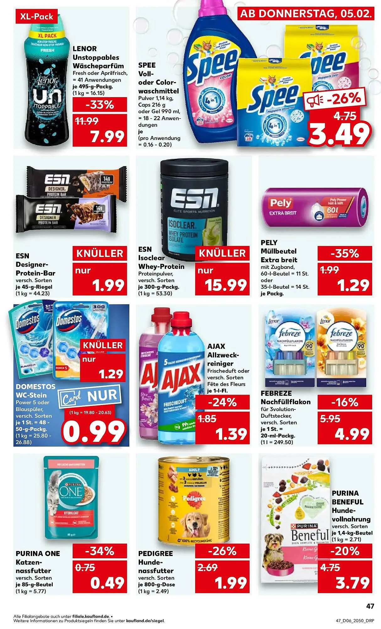 Kaufland Prospekt von 8. Februar bis 11. Februar 2026 - Prospekt seite 47