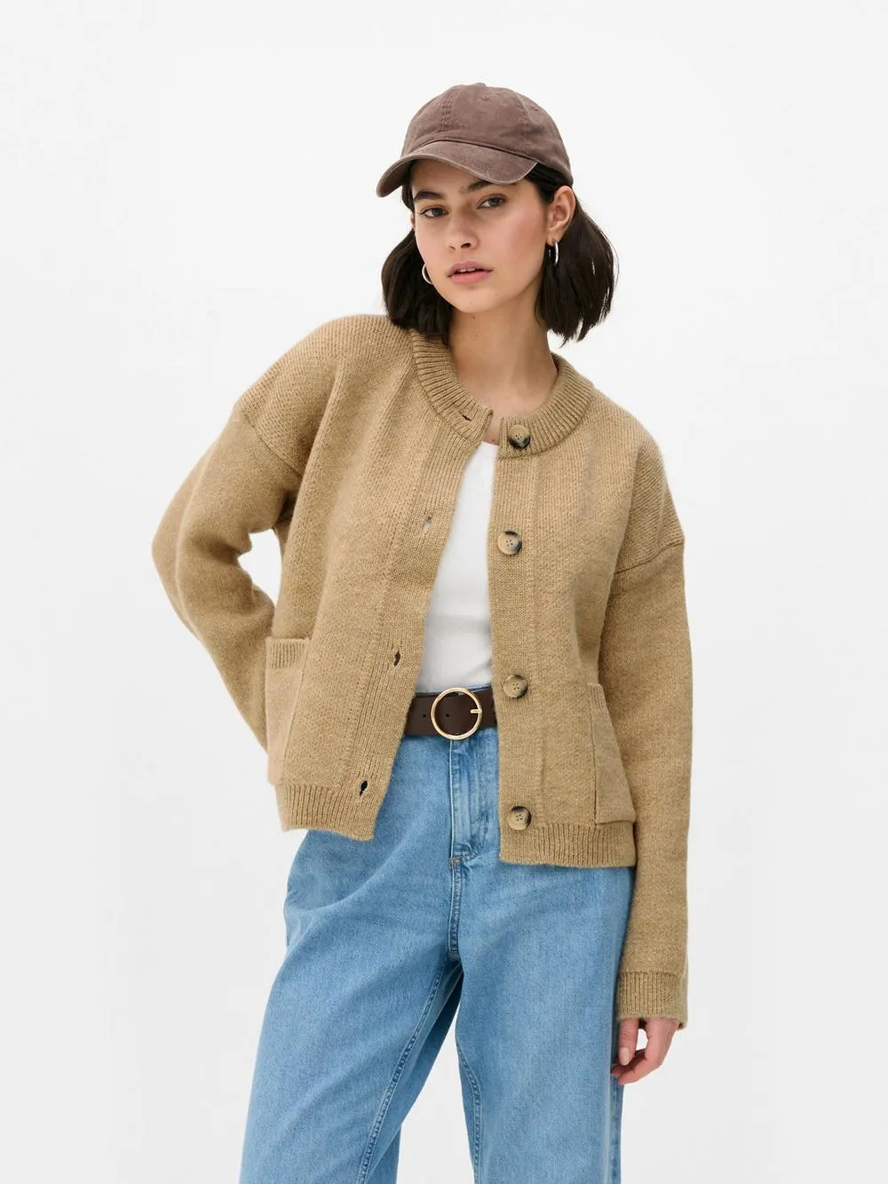 Knitted Bomber Cardigan