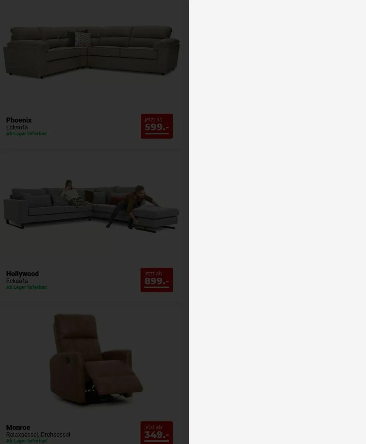 Seats and Sofas von 15. Dezember bis 24. Dezember 2025 - Prospekt seite 12