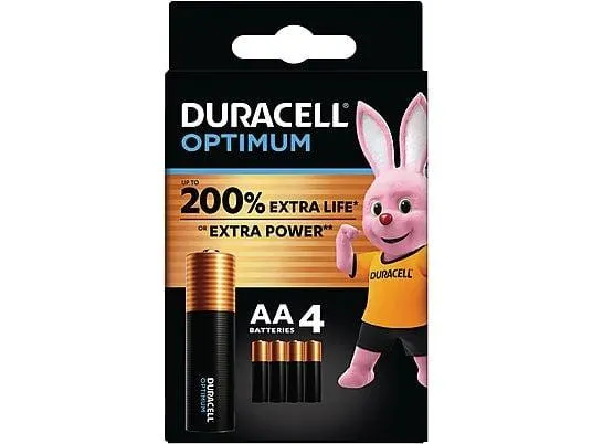 DURACELL 137486 AA Batterie, Alkaline, 1.5 Volt 4 Stück