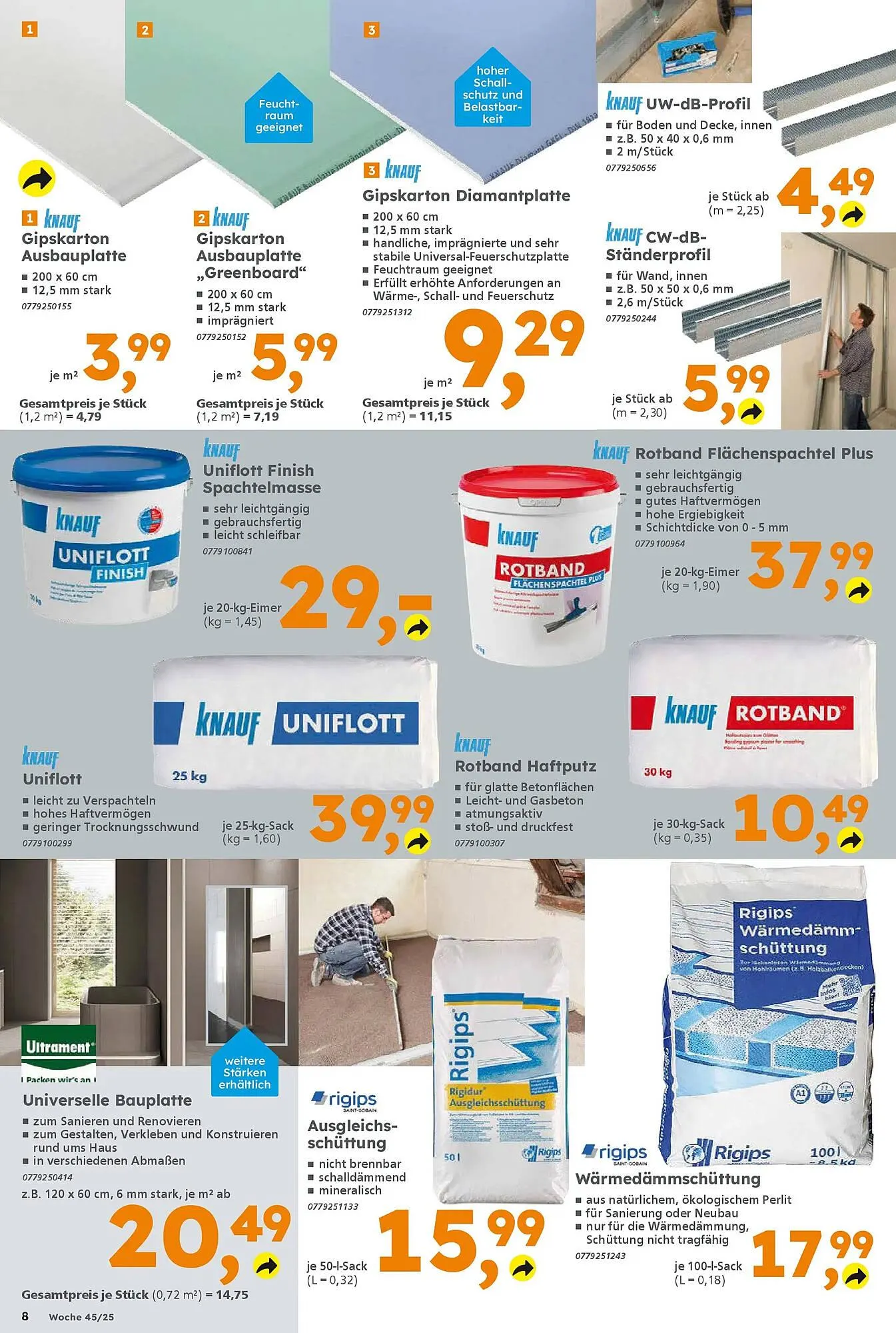 Globus Baumarkt Prospekt von 2. November bis 8. November 2025 - Prospekt seite 8