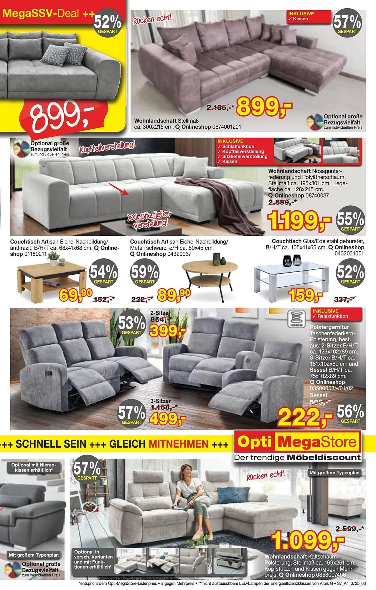 Opti Wohnwelt Prospekt von 26. Juni bis 12. Juli 2025 - Prospekt seite 3