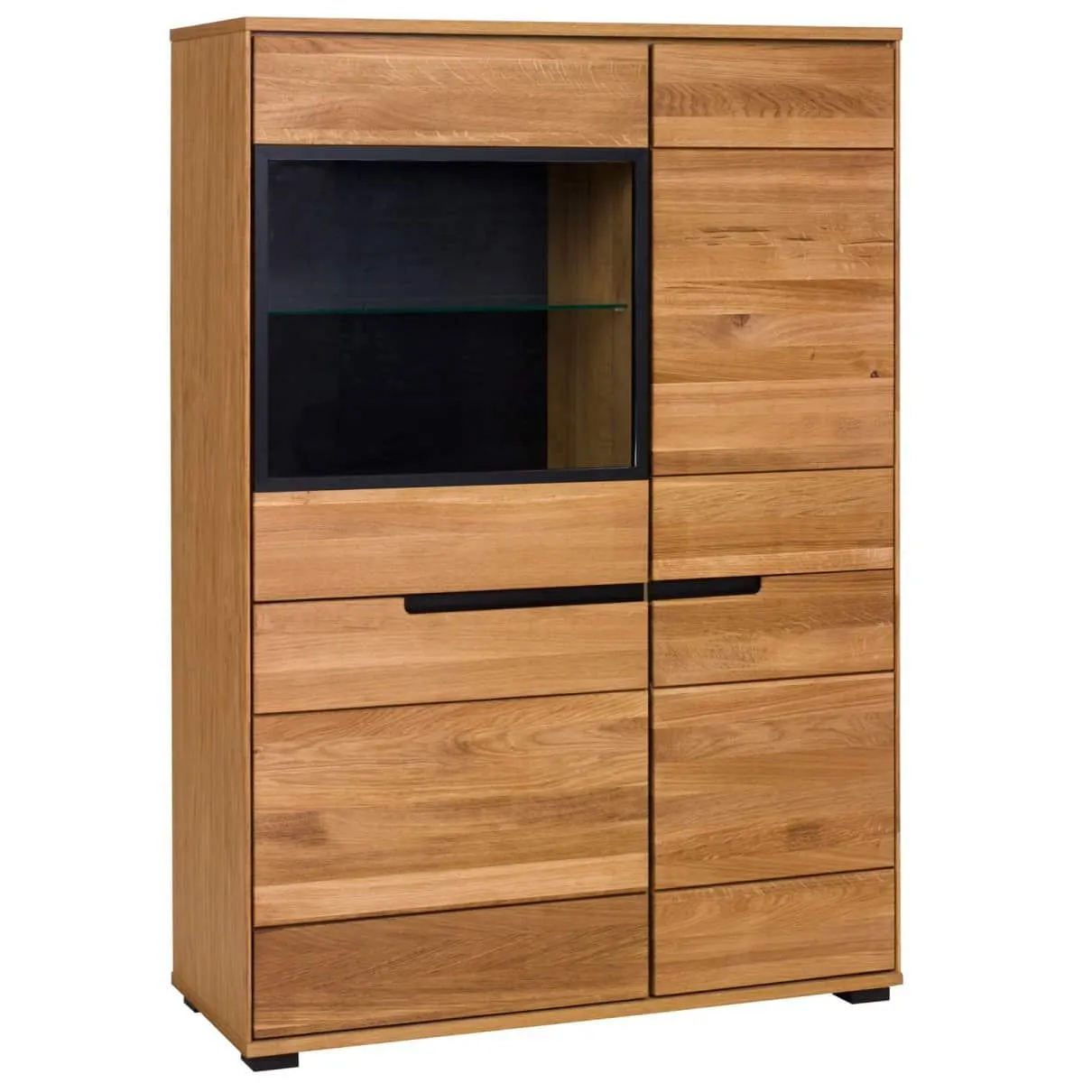 Vitrine LOLA 102 x 148 cm Eiche teilmassiv
