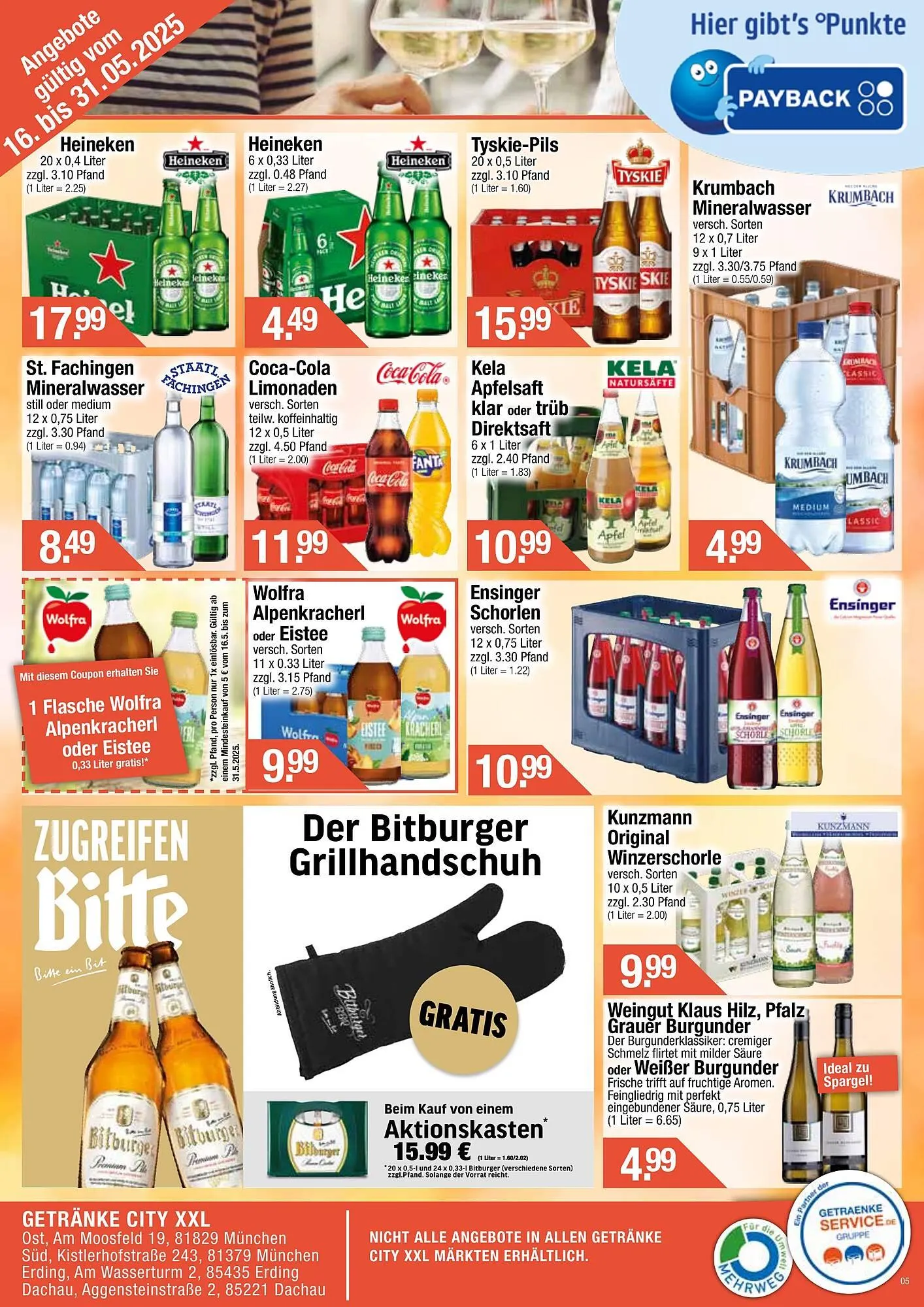 Getränke City Prospekt von 2. Mai bis 15. Mai 2025 - Prospekt seite 4