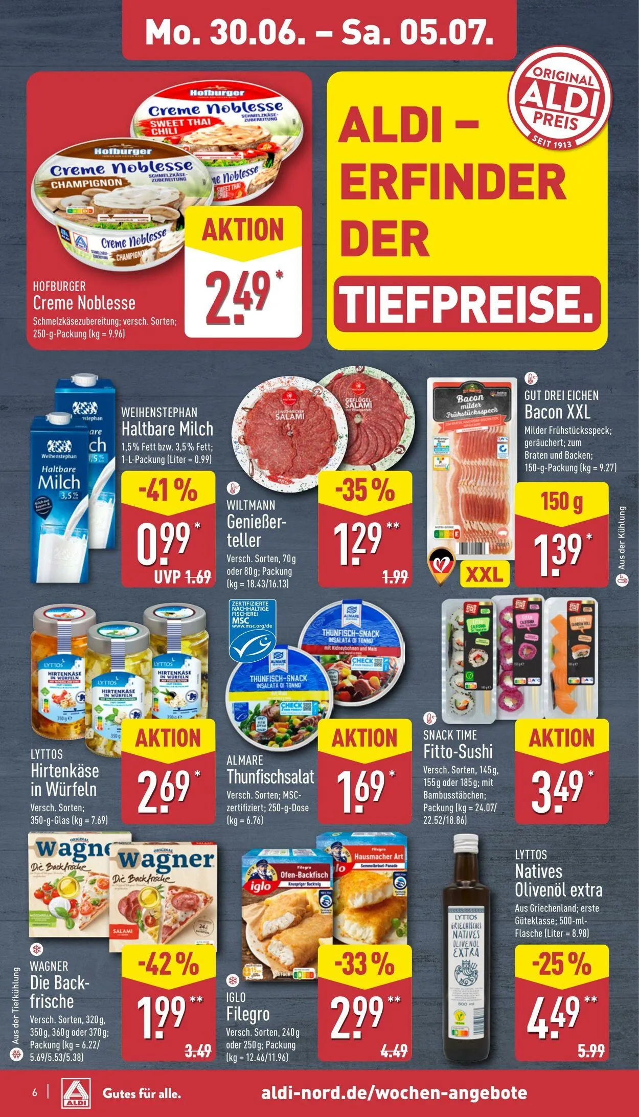 Aldi-Nord von 30. Juni bis 5. Juli 2025 - Prospekt seite 6