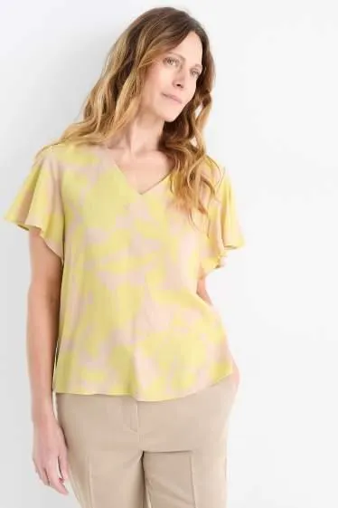 V-neck blouse - floral