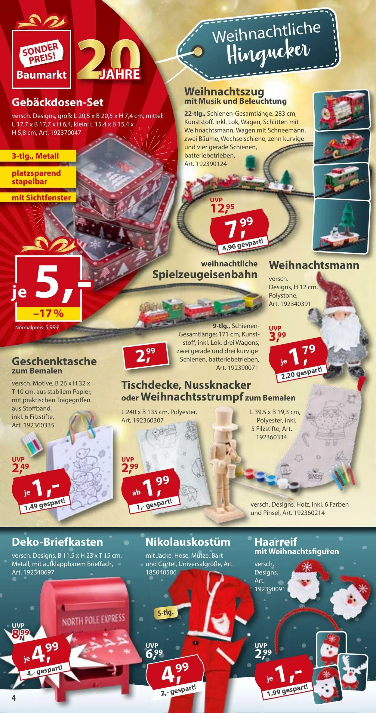 Sonderpreis Baumarkt Aktueller Prospekt von 22. November bis 6. Dezember 2025 - Prospekt seite 4