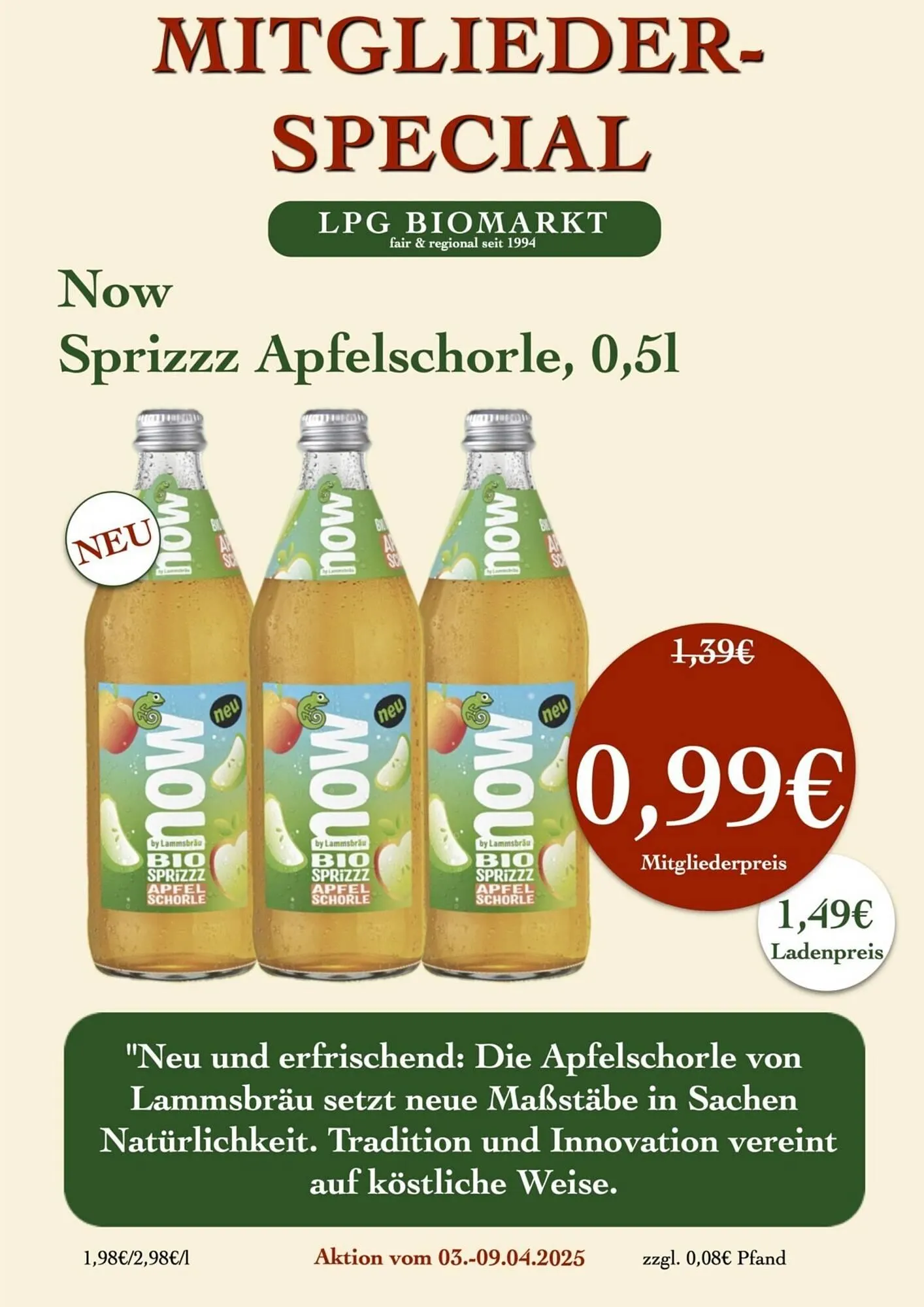 LPG Biomarkt Prospekt von 3. April bis 9. April 2025 - Prospekt seite 10