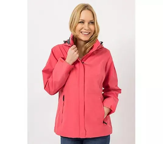 CENTIGRADE ACTIVE Damen Funktionsjacke mit einrollbarer Kapuze wasser- und winddicht