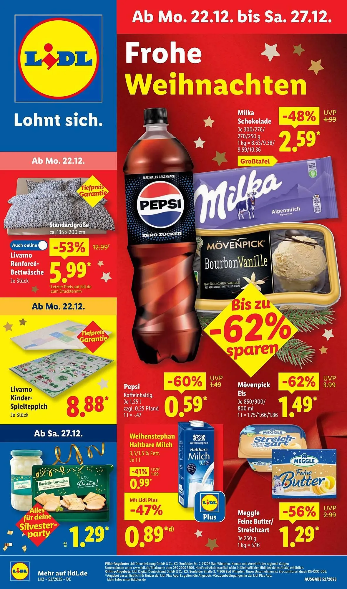 Lidl Prospekt von 22. Dezember bis 28. Dezember 2025 - Prospekt seite 1