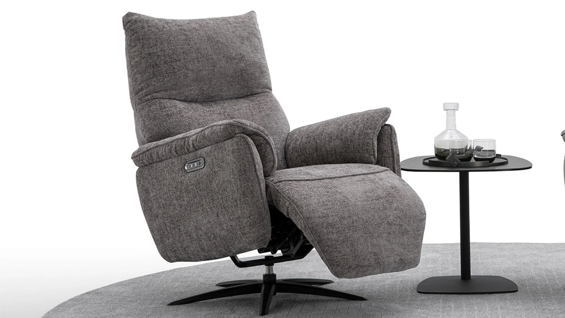 Relaxsessel Modell 80 mit 2-motorischer Relaxfunktion und Herz-Waage in Stoff