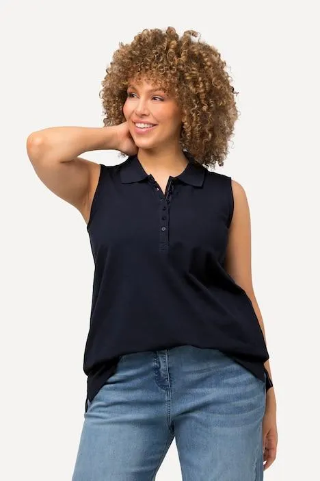 polotop, regular, polokraag, mouwloos