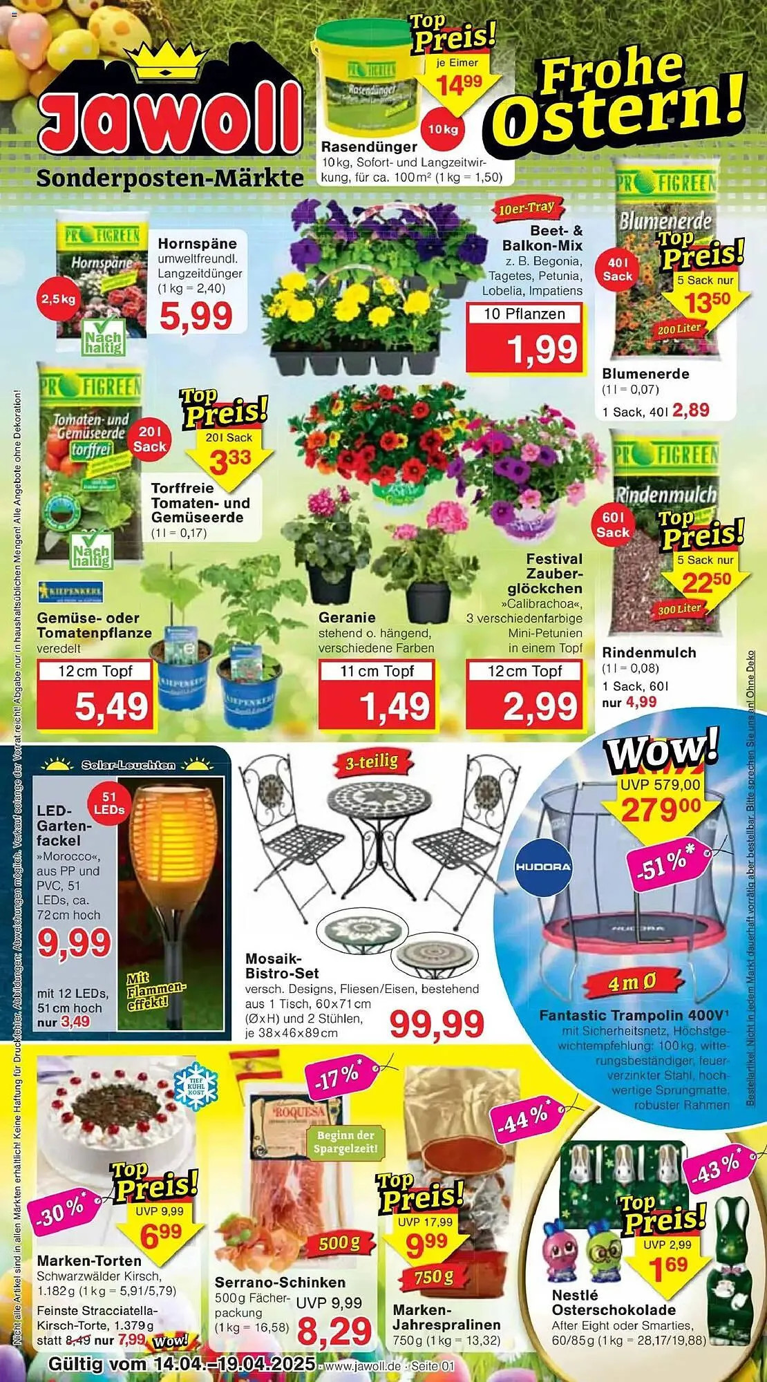 Jawoll Prospekt von 14. April bis 19. April 2025 - Prospekt seite 1