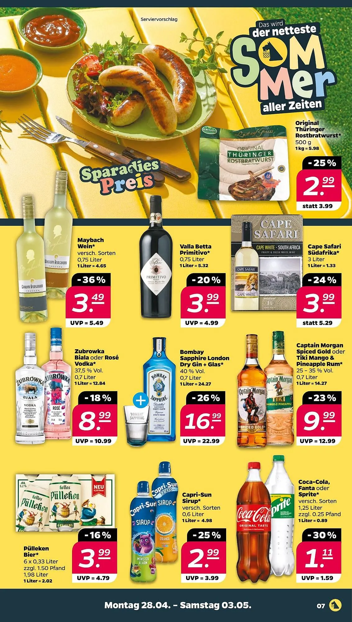 NETTO Prospekt von 28. April bis 3. Mai 2025 - Prospekt seite 7