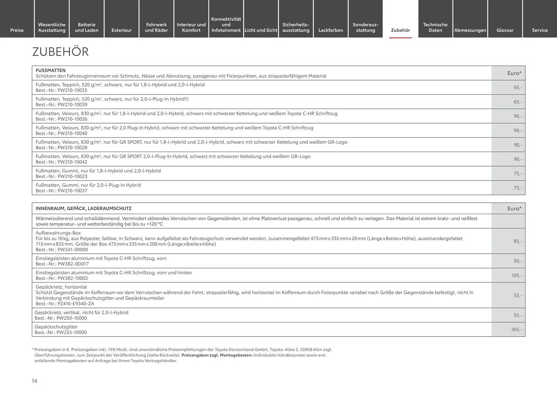 Toyota Prospekt von 20. September bis 20. September 2025 - Prospekt seite 14
