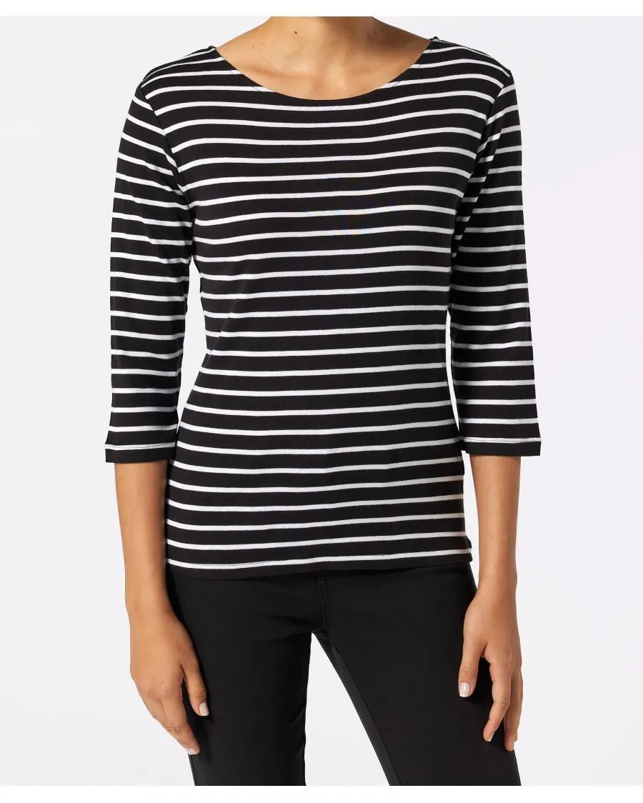 Gestreiftes Shirt Janina, 3/4-Arm