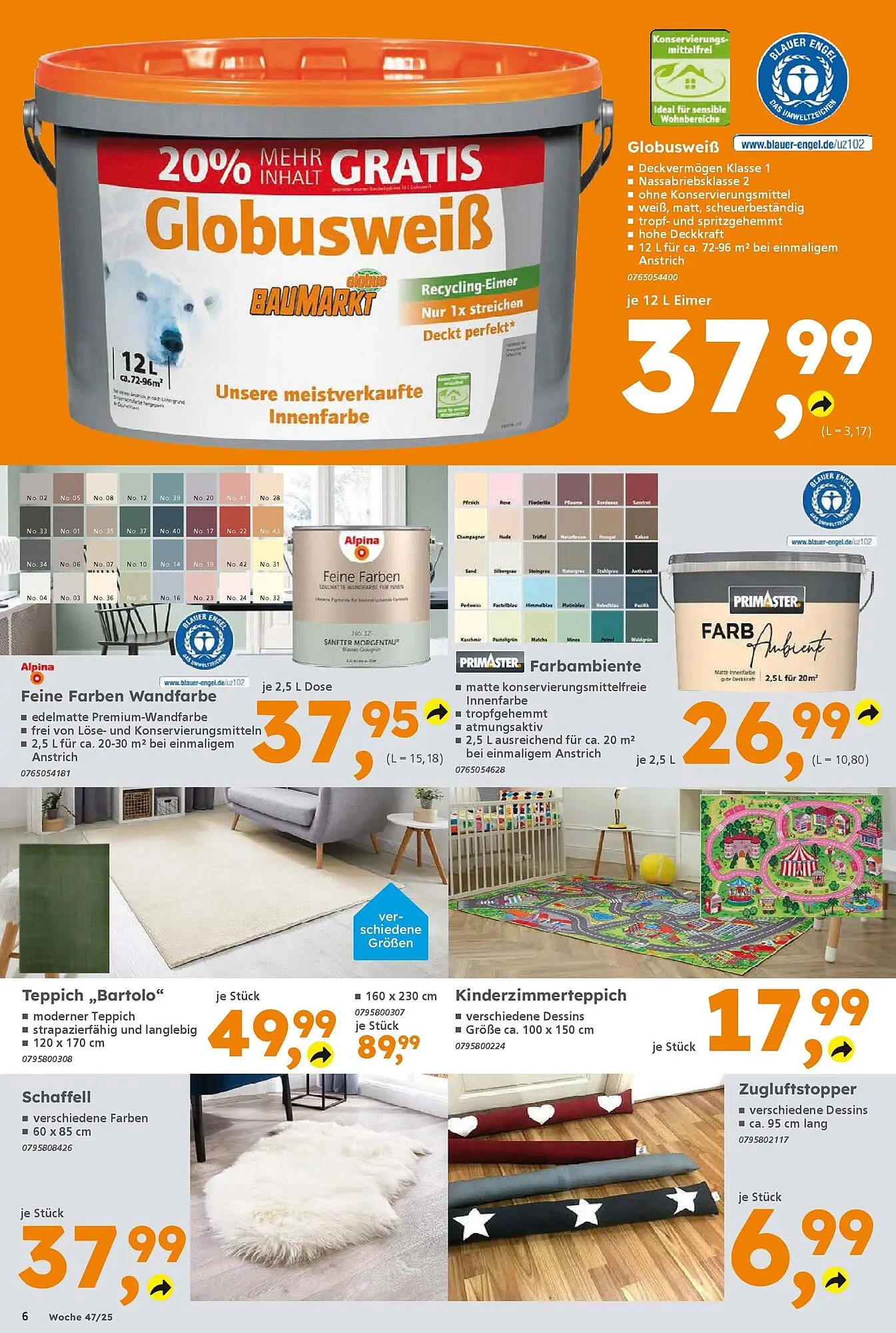 Globus Baumarkt Prospekt von 16. November bis 22. November 2025 - Prospekt seite 6