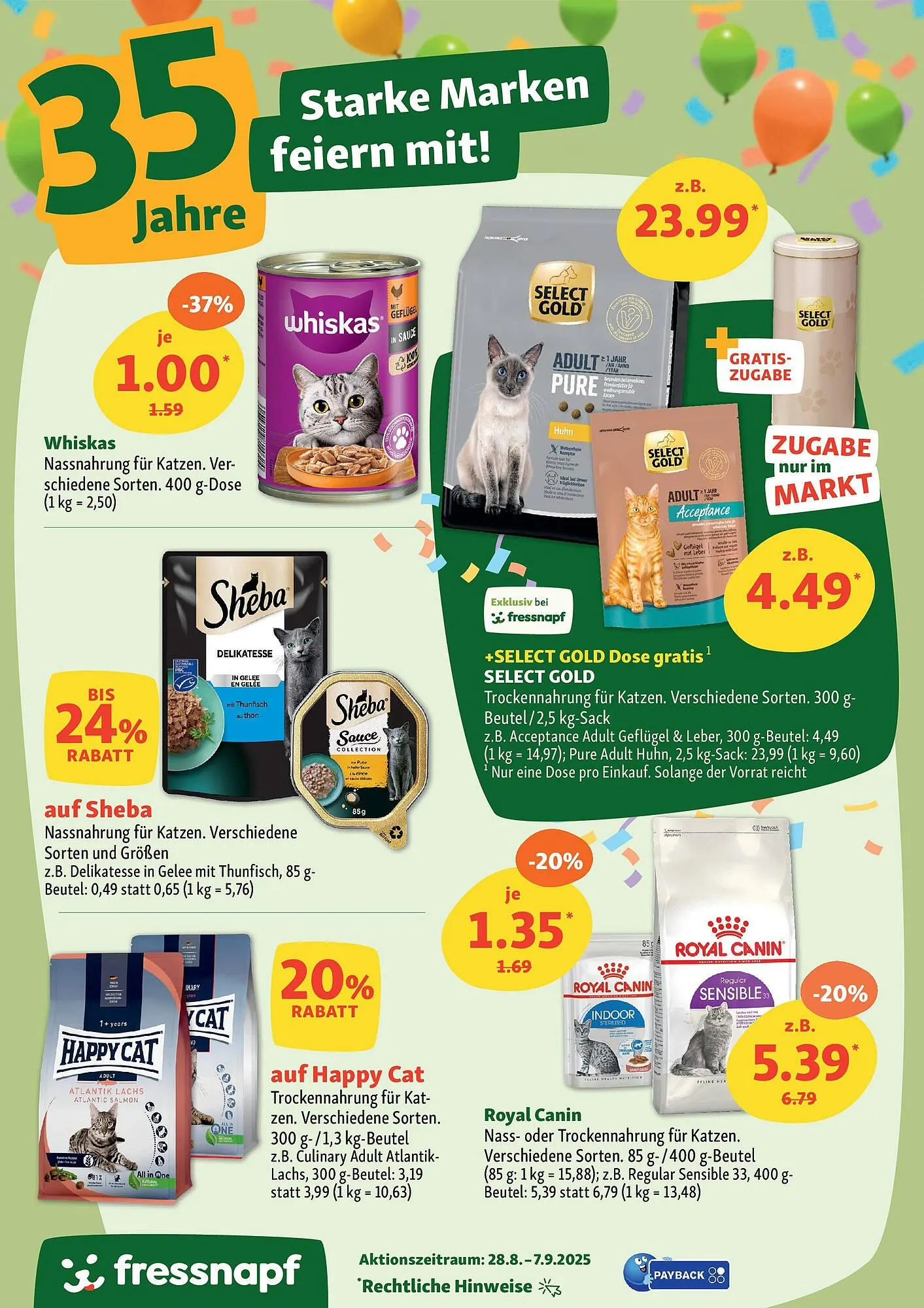 Fressnapf Prospekt von 27. August bis 7. September 2025 - Prospekt seite 4