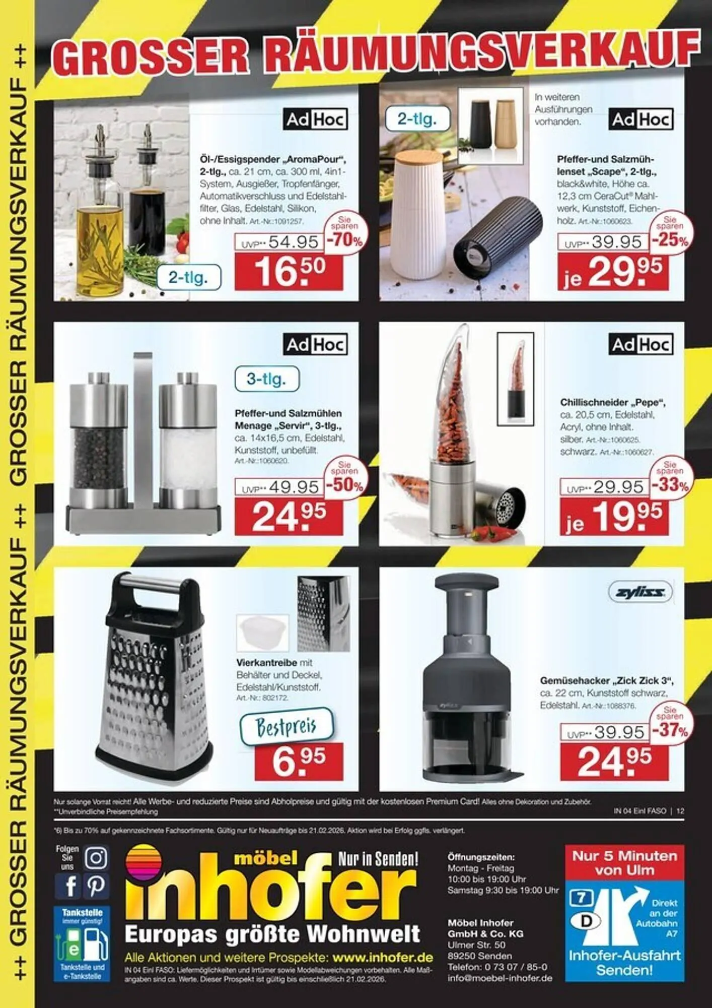 Möbel Inhofer Prospekt von 4. Februar bis 21. Februar 2026 - Prospekt seite 12