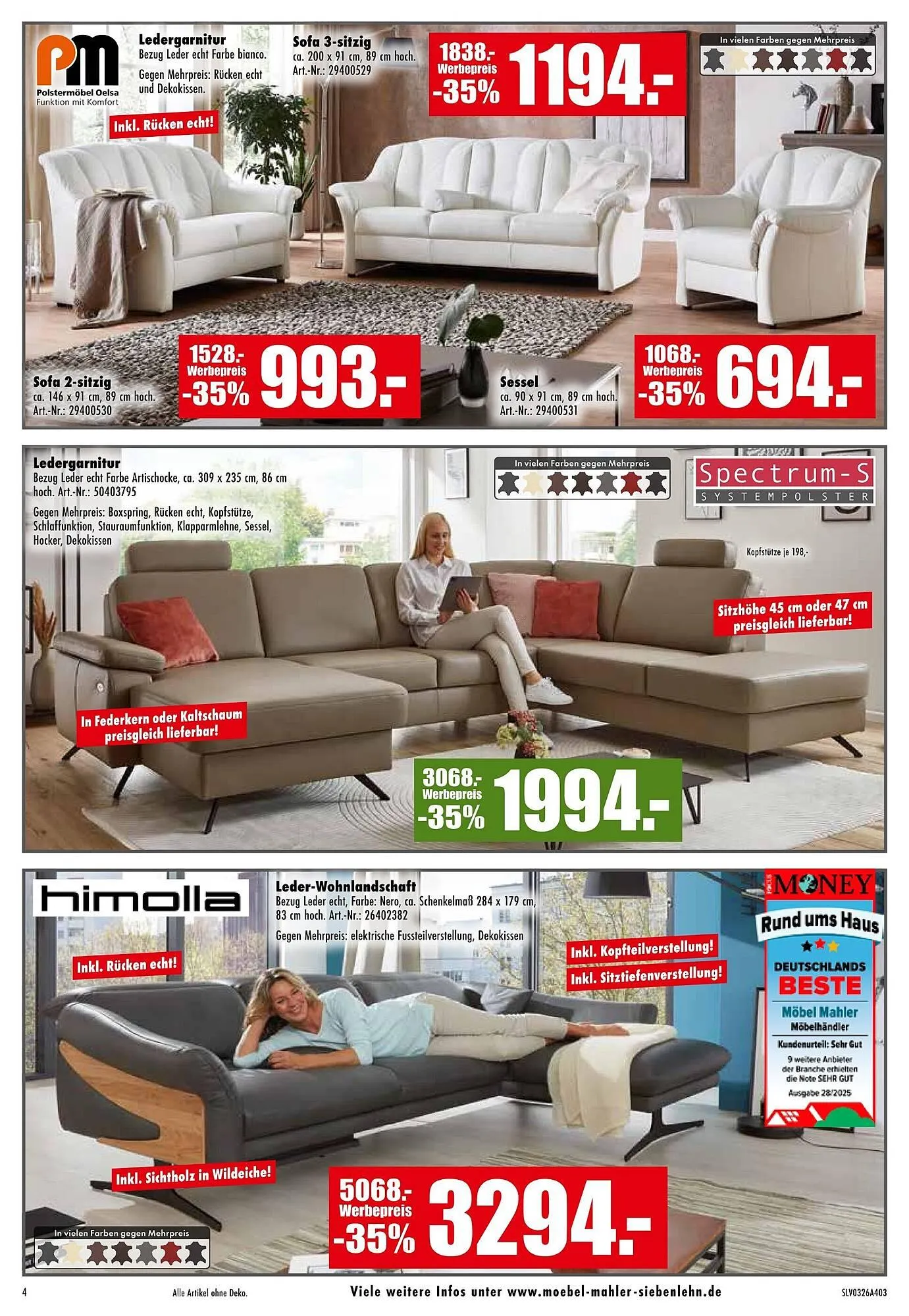 Möbel Mahler Katalog von 4. März bis 7. April 2026 - Prospekt seite 4