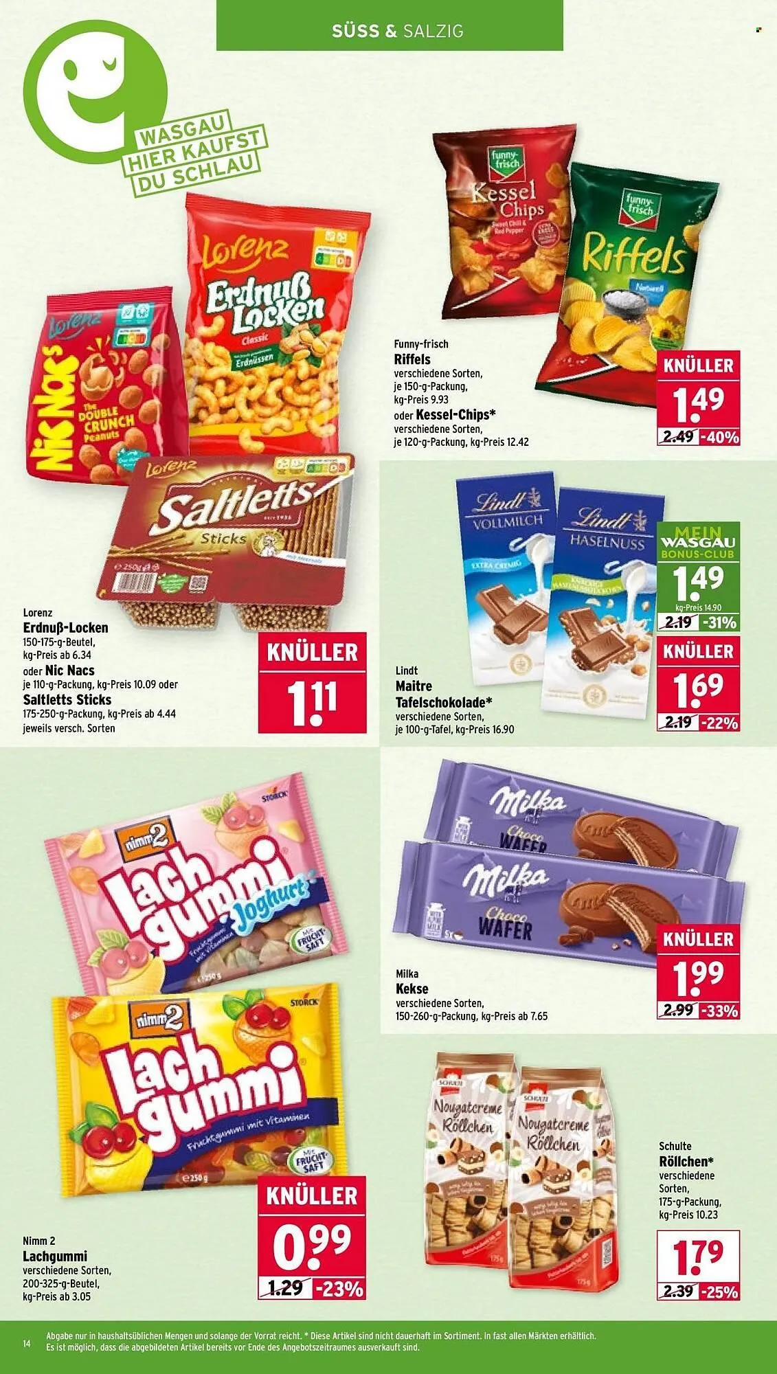 Wasgau Prospekt von 20. April bis 25. April 2026 - Prospekt seite 14