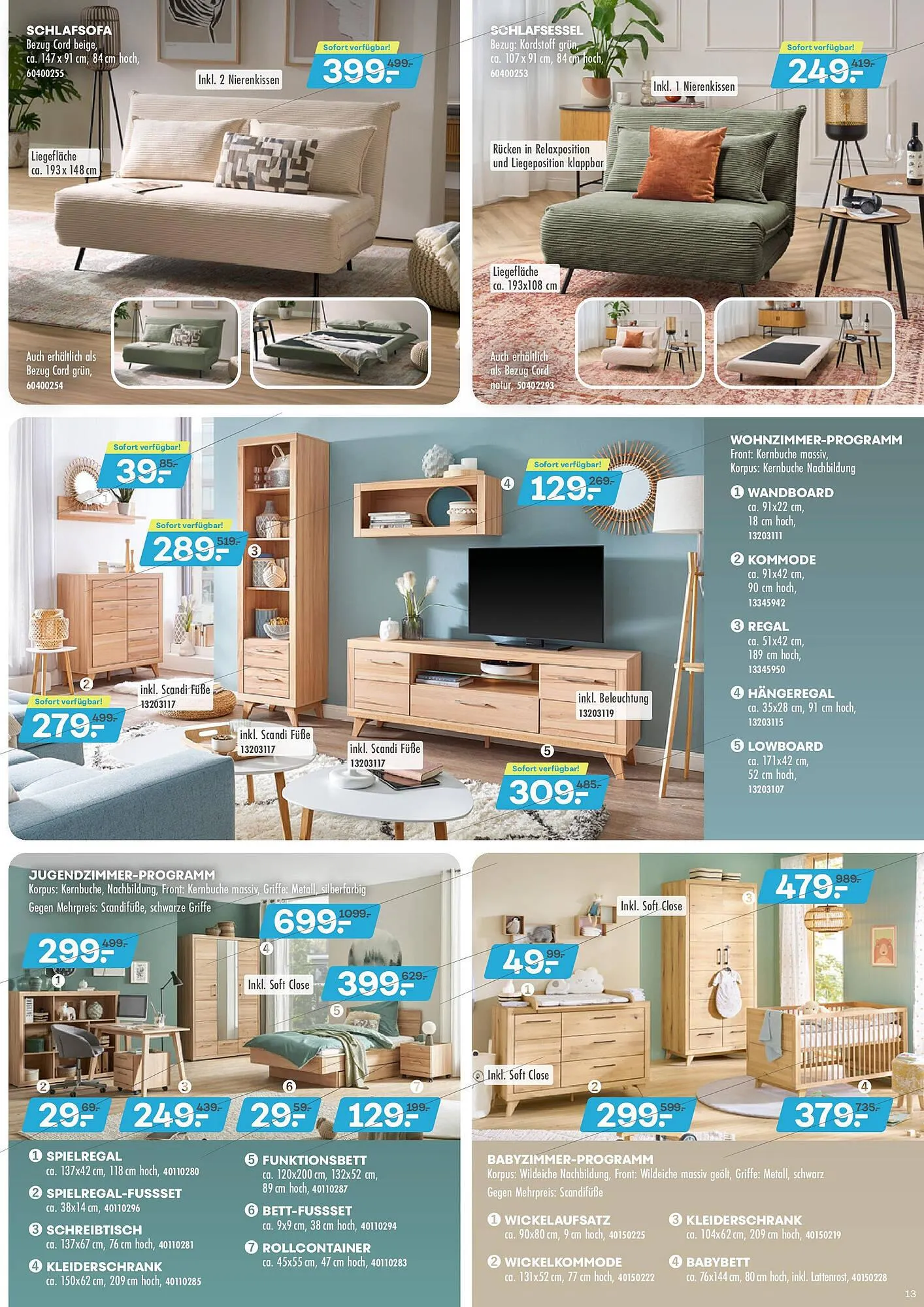 Möbel Kraft Prospekt von 7. Oktober bis 4. November 2025 - Prospekt seite 13
