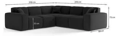Ecksofa univ CELES PREMIUM Opera Velvet