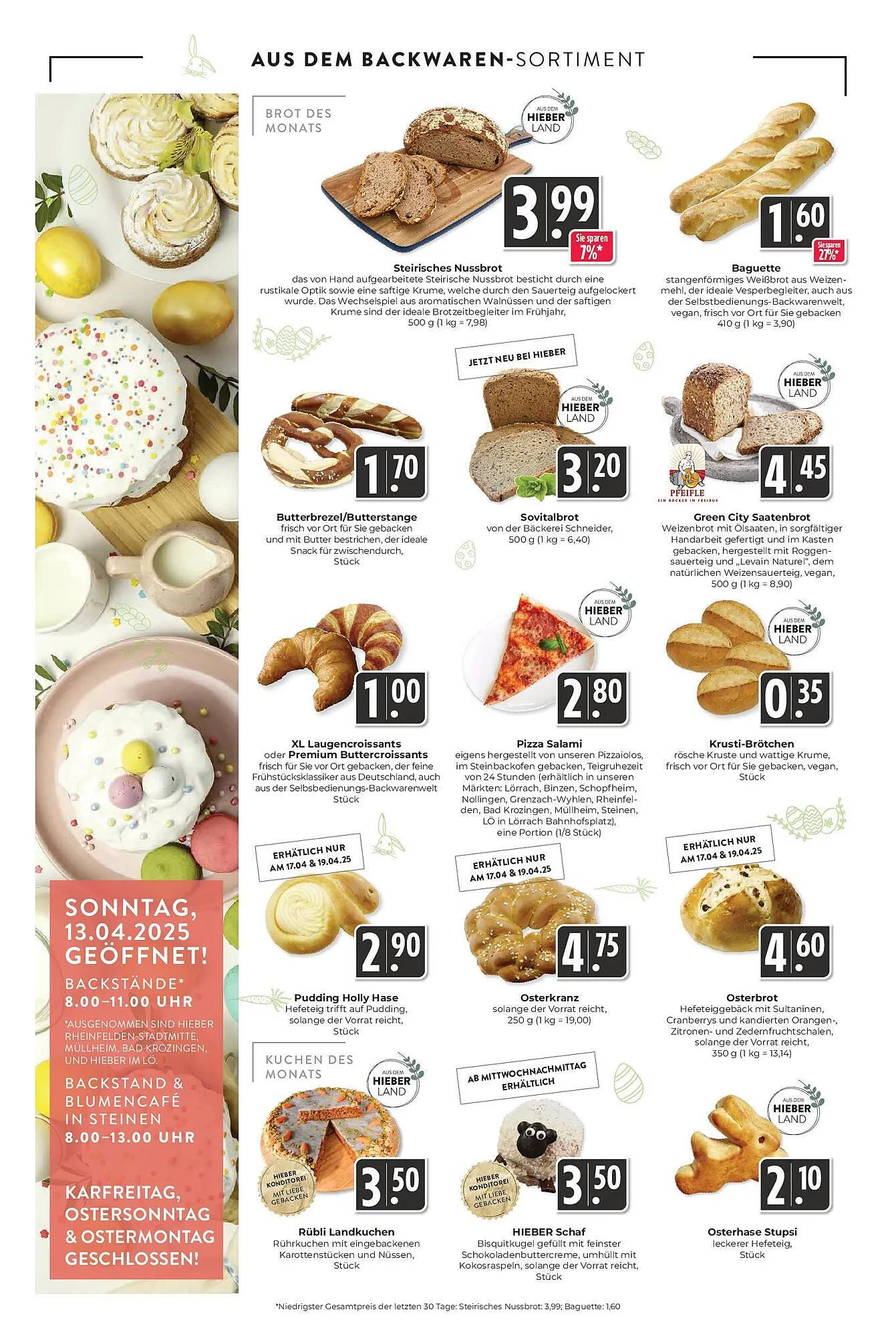 Hieber's Frische Center Prospekt von 13. April bis 19. April 2025 - Prospekt seite 10