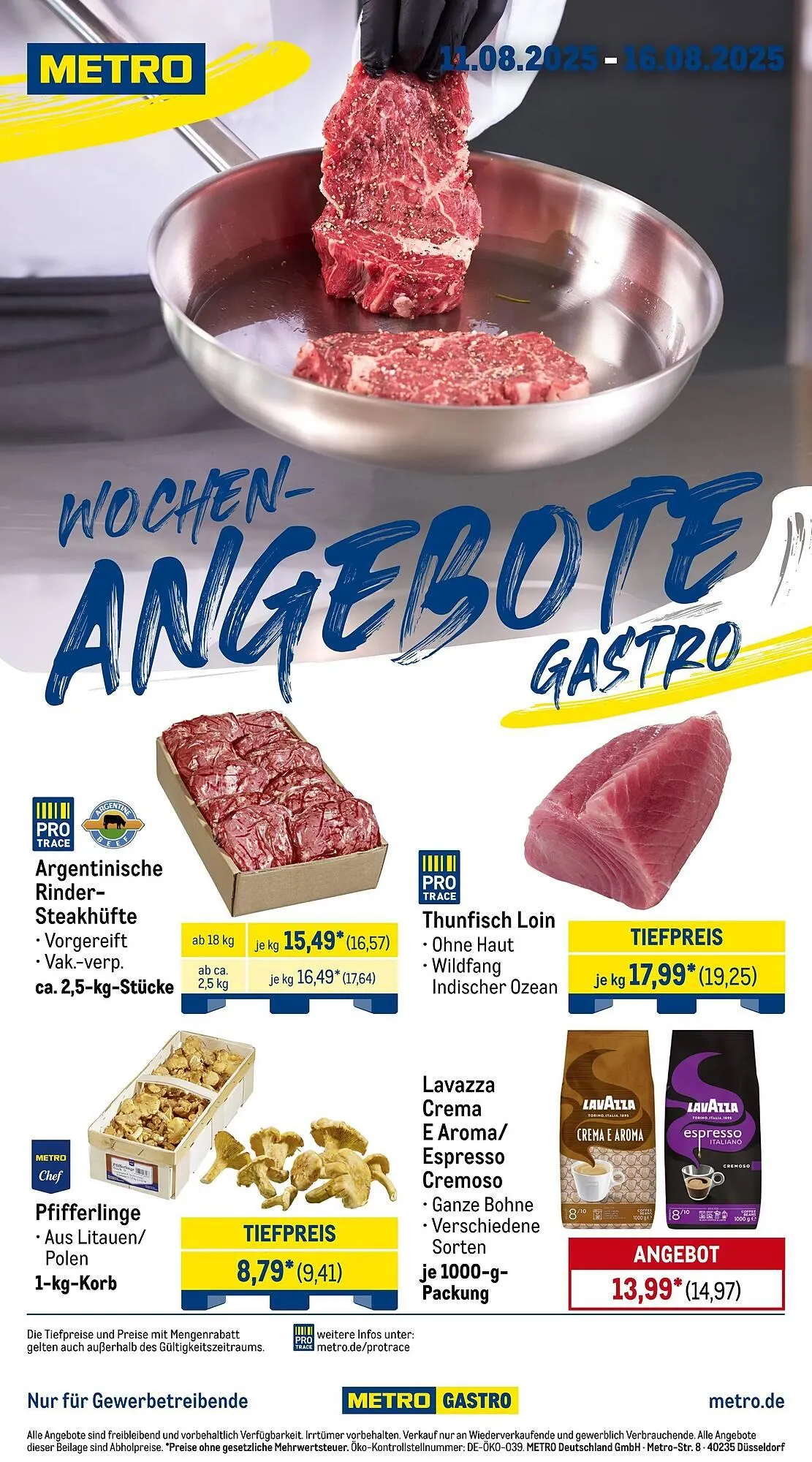 METRO Prospekt von 11. August bis 17. August 2025 - Prospekt seite 1