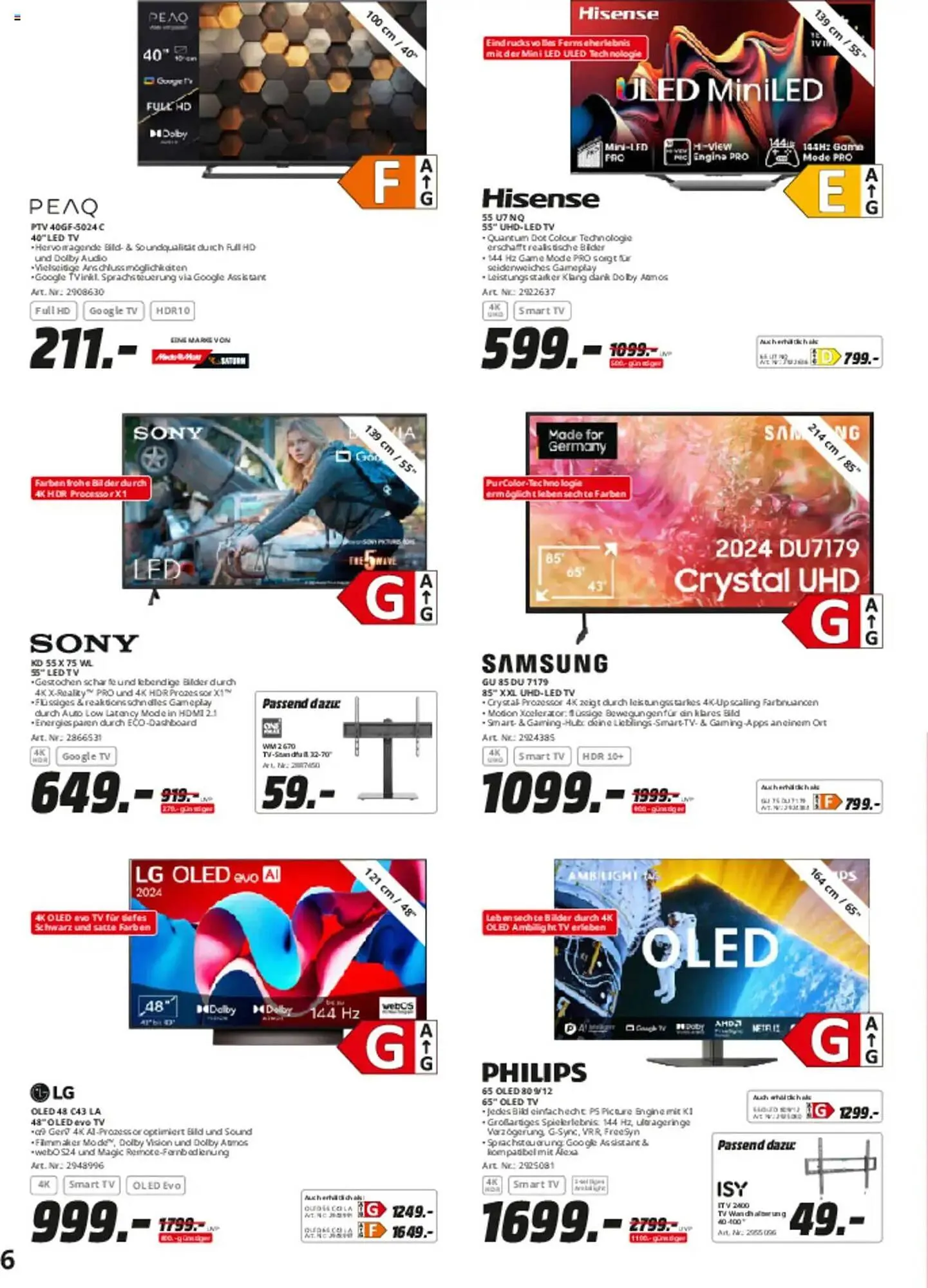 Saturn Prospekt von 10. März bis 22. März 2025 - Prospekt seite 6