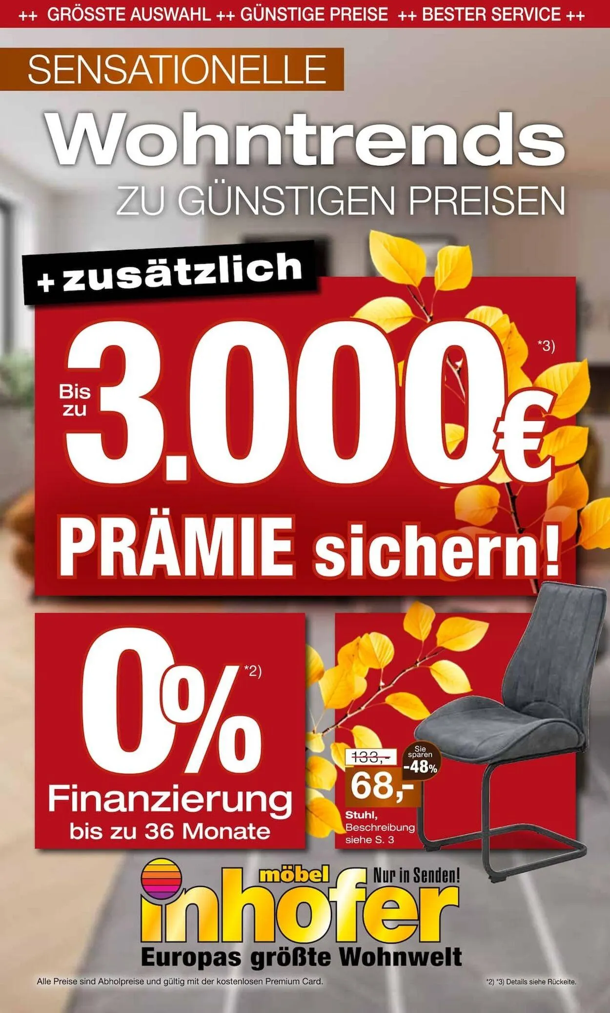Möbel Inhofer Aktueller Prospekt von 1. Dezember bis 15. Dezember 2025 - Prospekt seite 1