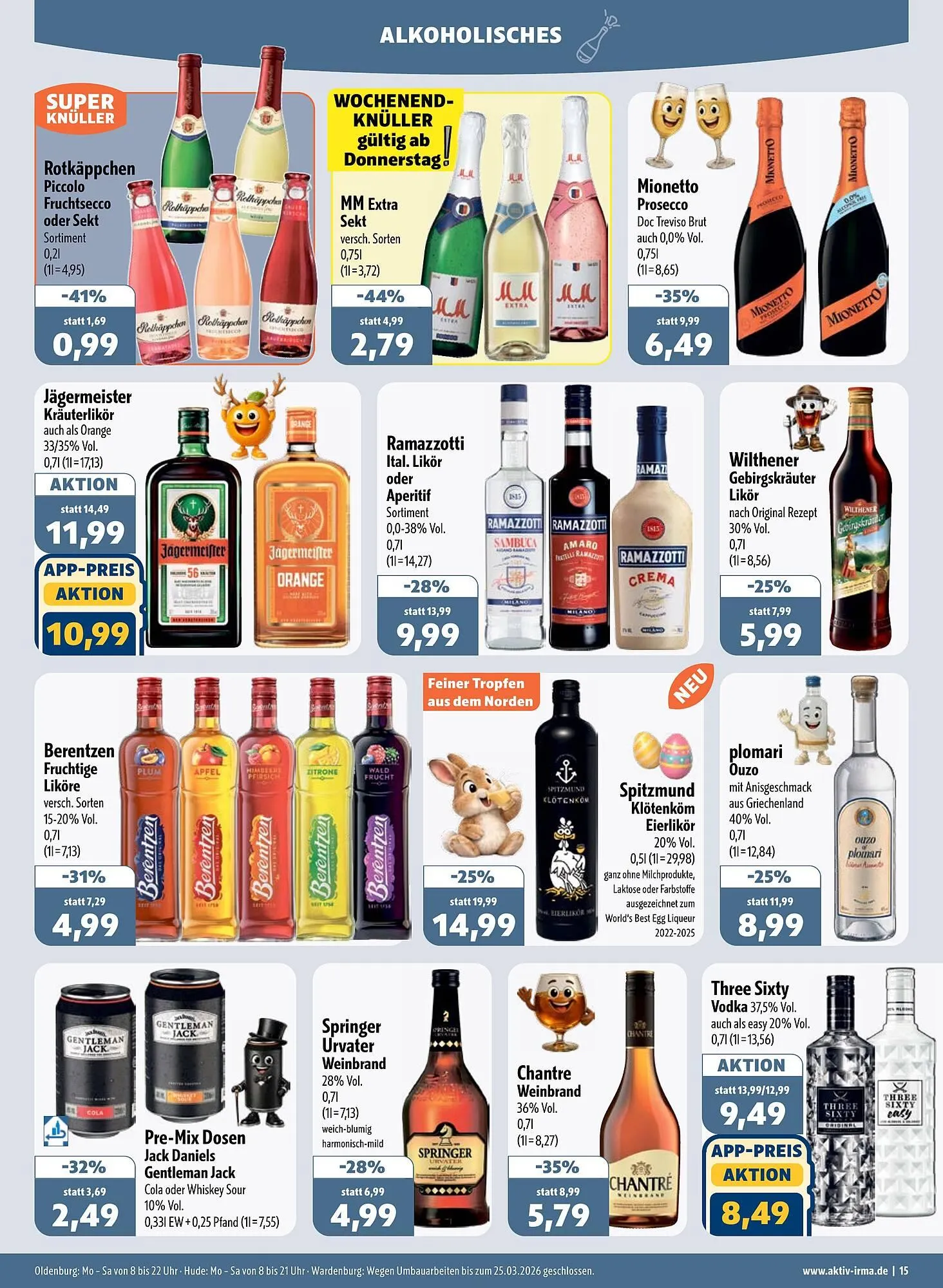 Aktiv Irma Prospekt von 16. März bis 21. März 2026 - Prospekt seite 15