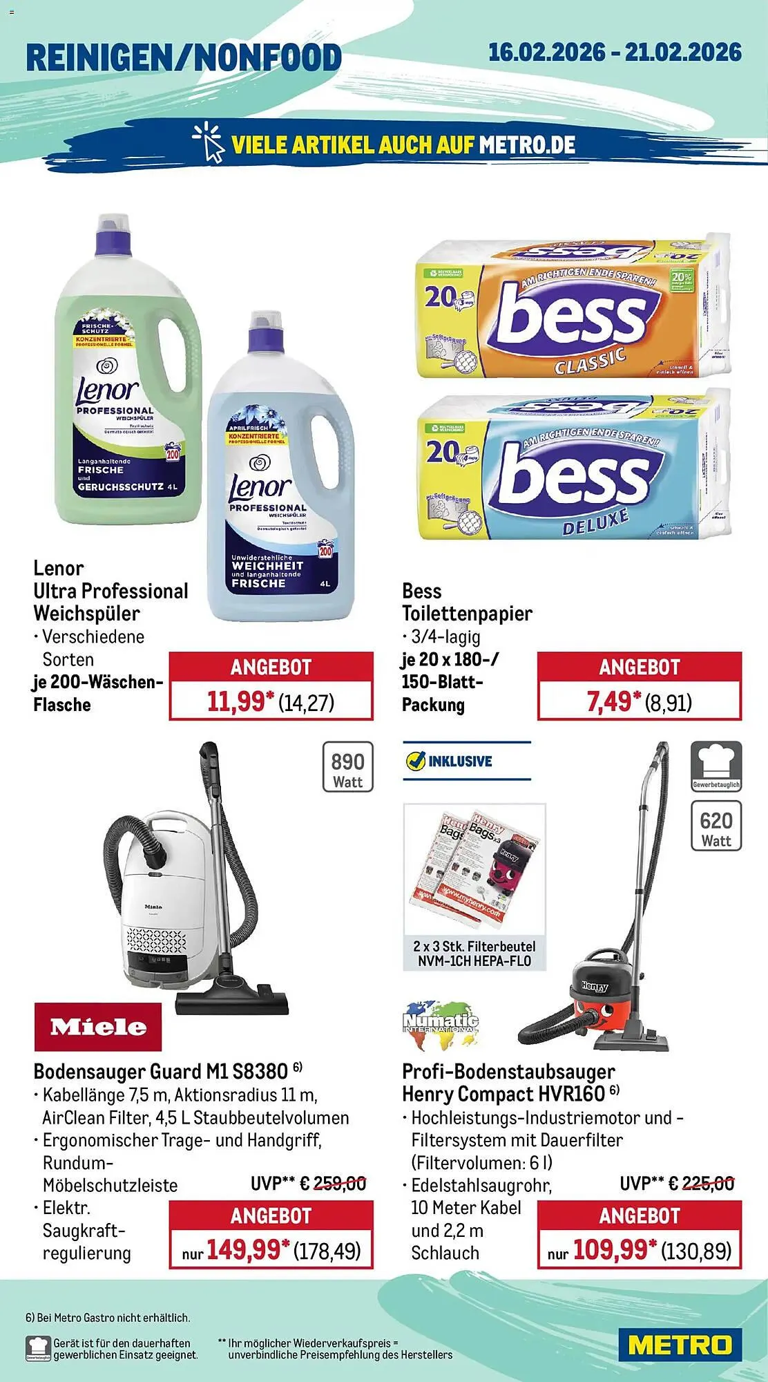 METRO Prospekt von 16. Februar bis 21. Februar 2026 - Prospekt seite 18