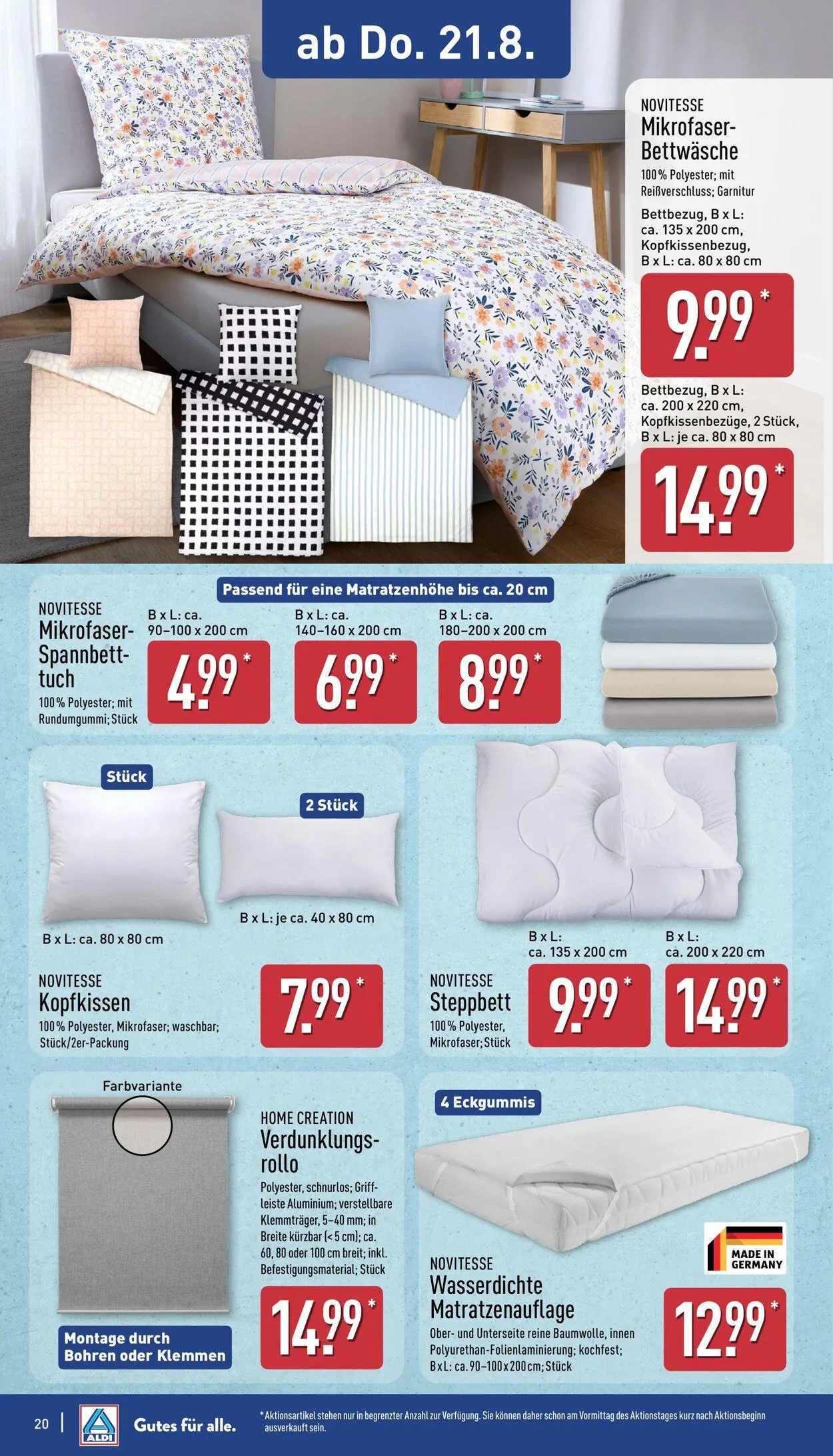 Aldi-Nord von 18. August bis 23. August 2025 - Prospekt seite 20