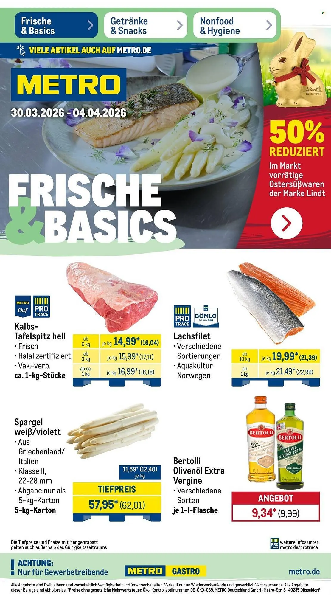 METRO Prospekt von 30. März bis 4. April 2026 - Prospekt seite 1