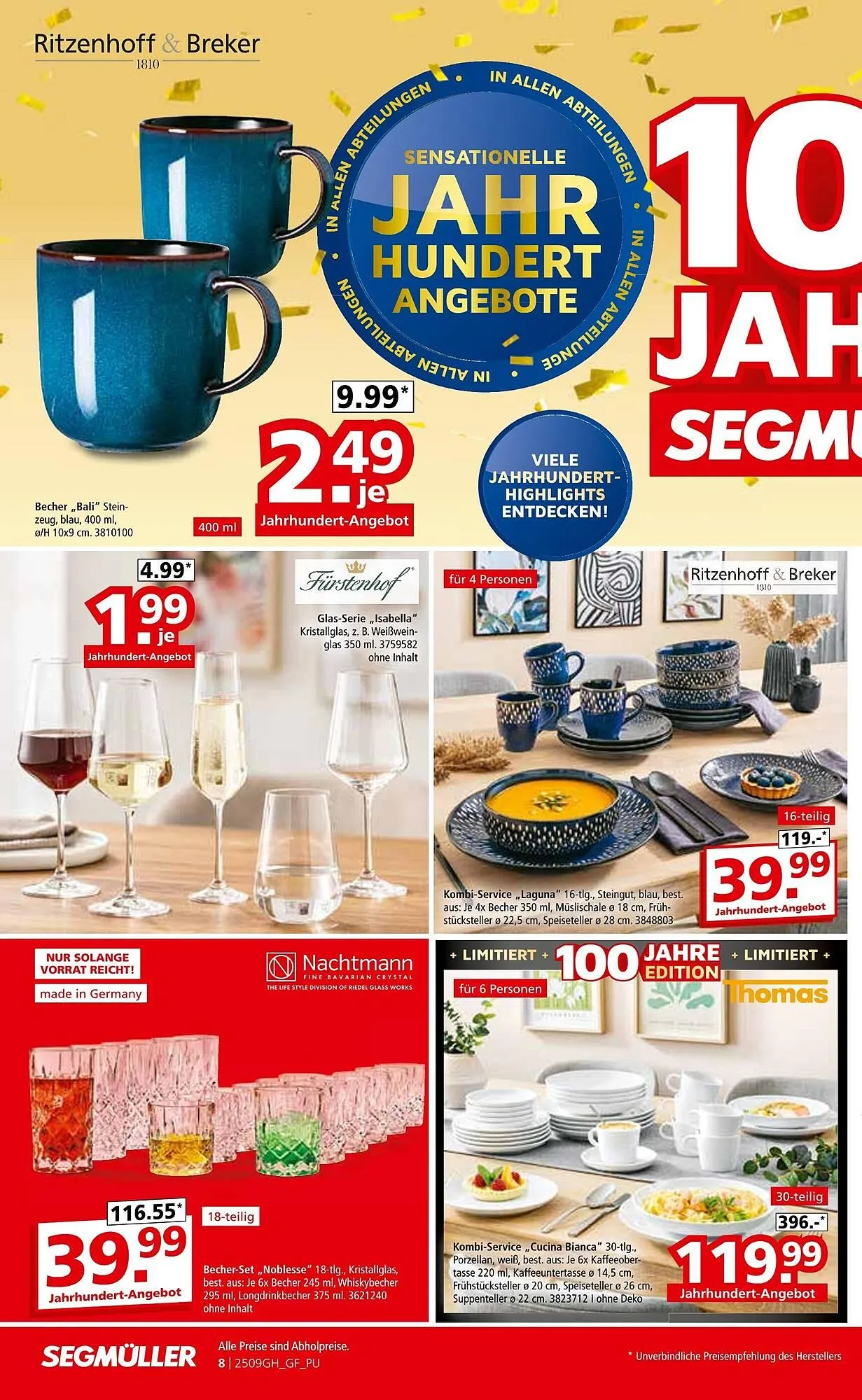 Segmüller Prospekt von 13. September bis 4. Oktober 2025 - Prospekt seite 12