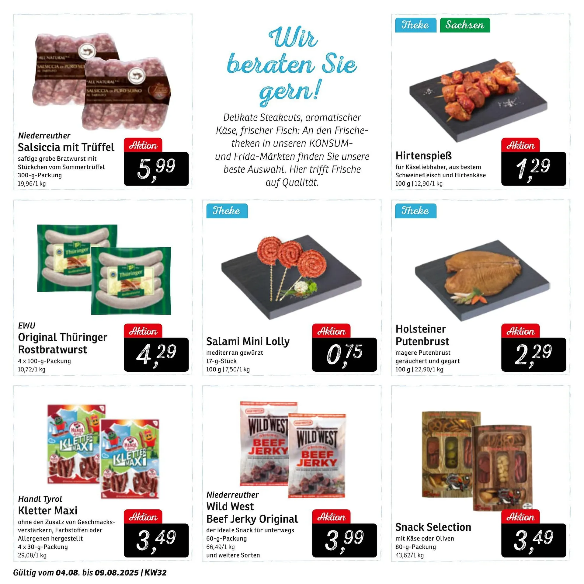 KONSUM Prospekt von 4. August bis 9. August 2025 - Prospekt seite 8