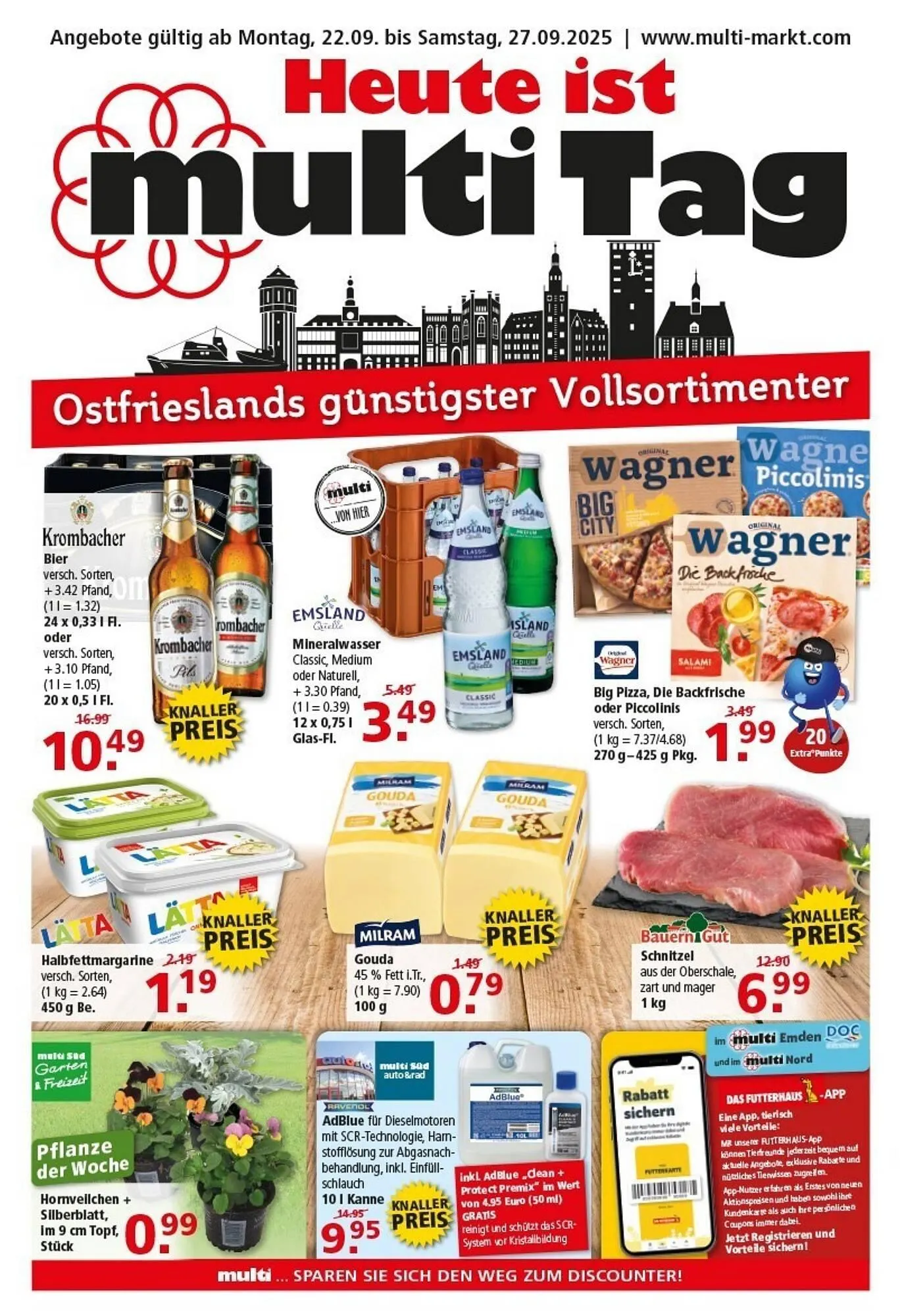 Multi Markt Prospekt von 22. September bis 27. September 2025 - Prospekt seite 1