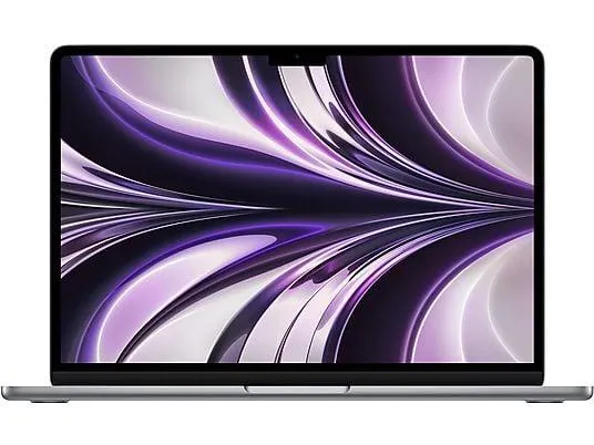 APPLE MacBook Air (2022), MLXX3D/A, Notebook mit 13,6 Zoll Display, Apple M2 Prozessor, 8 GB RAM, 512 GB SSD, M2, Space Grau