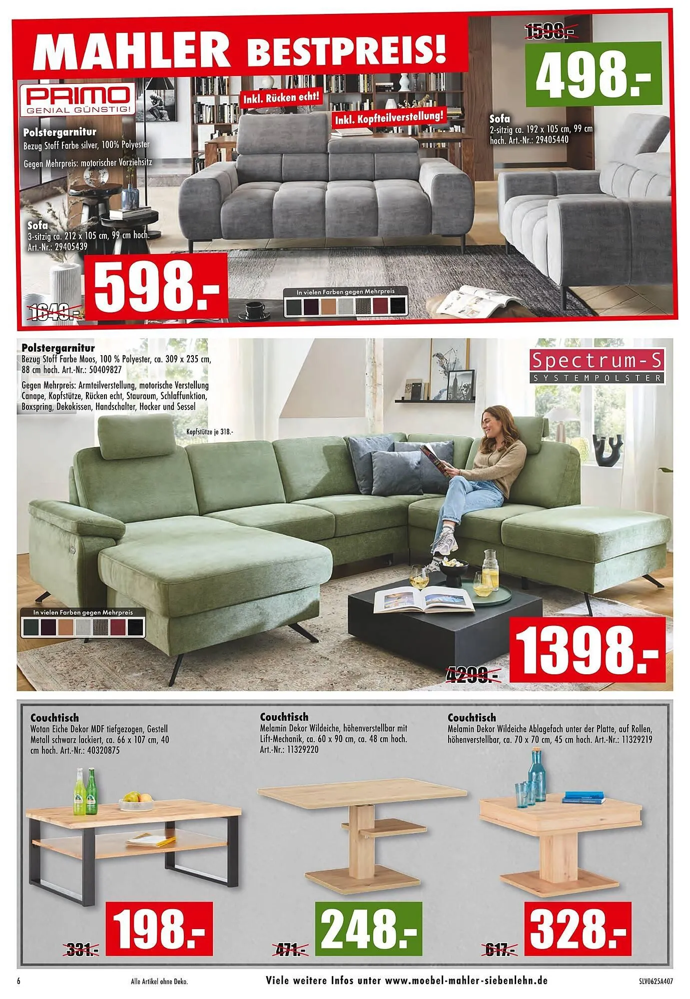 Möbel Mahler Prospekt von 16. Juli bis 29. Juli 2025 - Prospekt seite 6